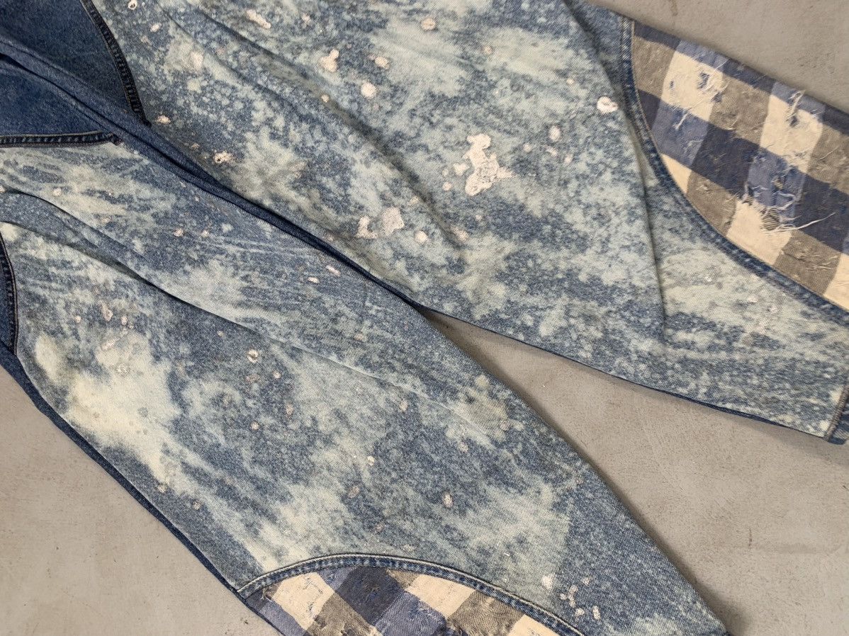 Levi's upcycled acid wash distressed baggy fit denim Size US 28 / EU 44 - 3 Thumbnail