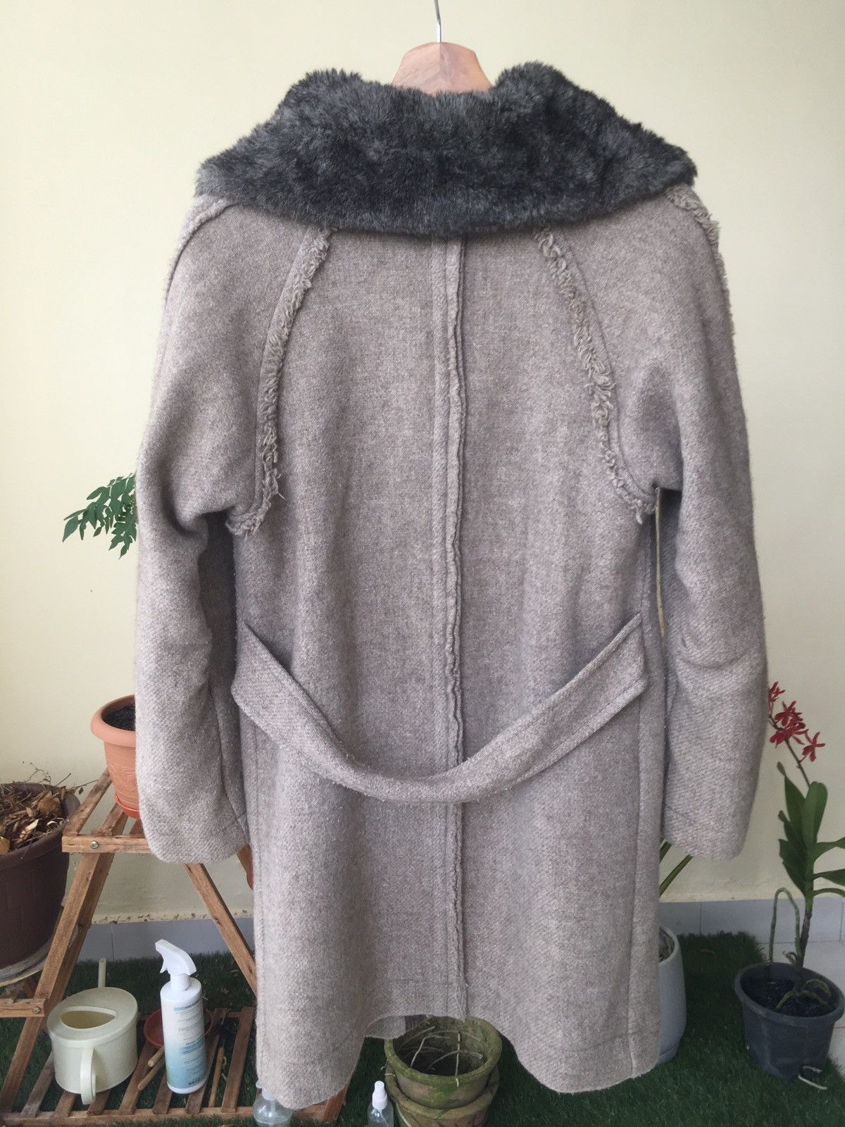 CABANE de ZUCCa × Issey Miyake × Zucca Issey Miyake Zucca Fur 3 Way Neck Long Coat Size S / US 4 / IT 40 - 7 Thumbnail