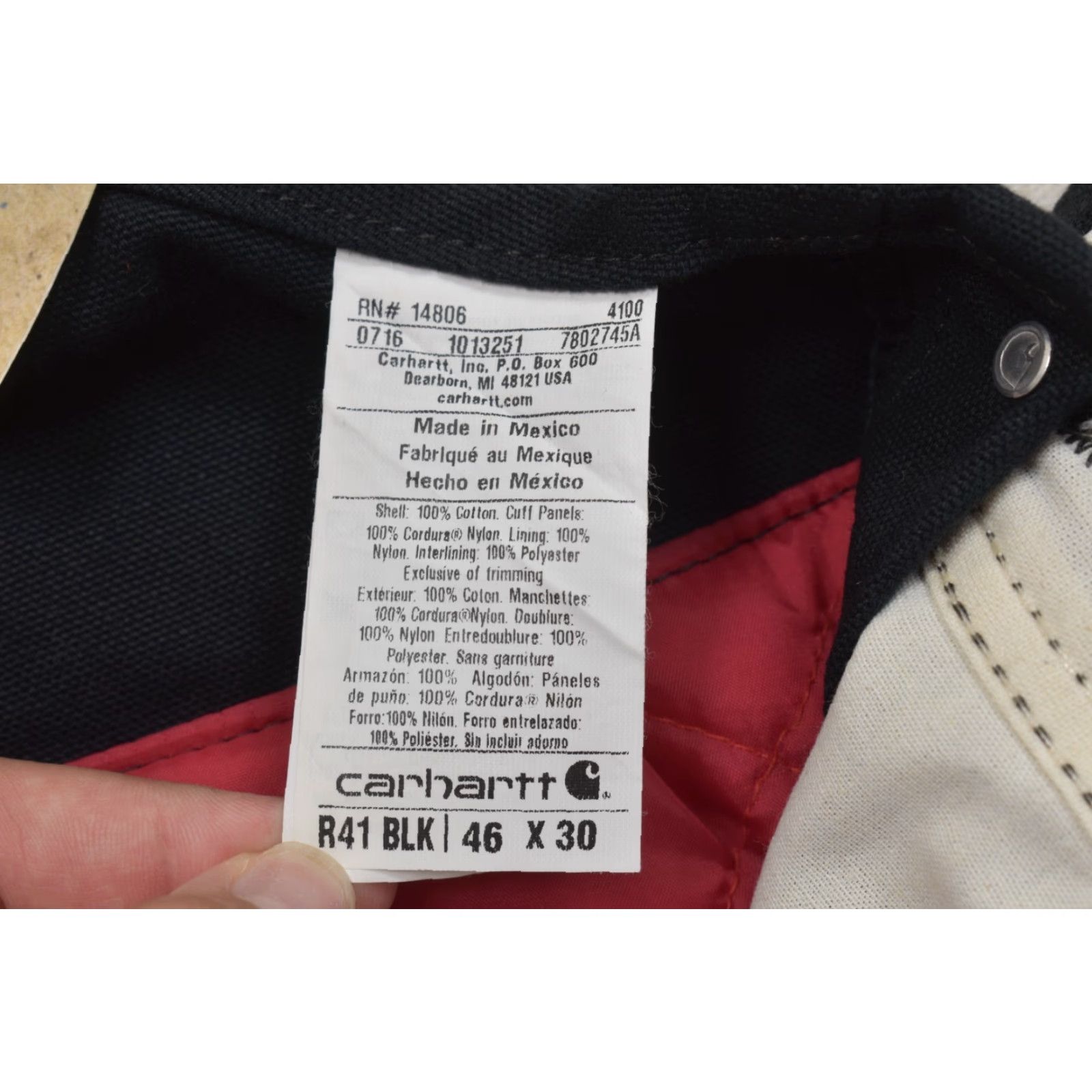 Carhartt VINTAGE Carhartt Overalls Bib Zip-to-Thigh Quilt-Lined Black 46x30 Men 5-Pocket Winter Workwear Size US 30 / EU 46 - 7 Thumbnail