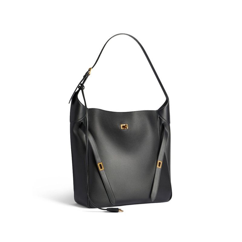 Balenciaga o1srvl11e0326 Size: OS / Bel Air Large Hobo Bag in Black Size ONE SIZE - 2 Thumbnail