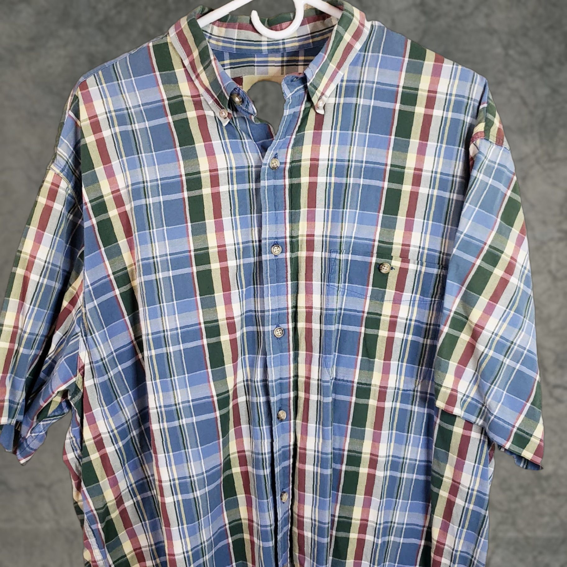 Eddie Bauer Eddie Bauer Shirt Mens XL Multicolor Plaid Short Sleeve Button Up Cotton Outdoor Regular Fit Mens XL Multicolor Plaid Short Sleeve Button-Up Shirt Size US XL / EU 56 / 4 - 1 Thumbnail