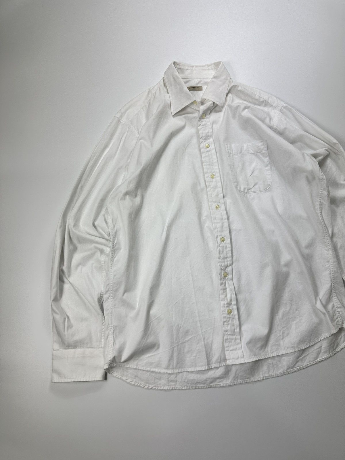 Burberry Burberry London Dress Shirt Made In USA Size US L / EU 52-54 / 3 - 3 Thumbnail