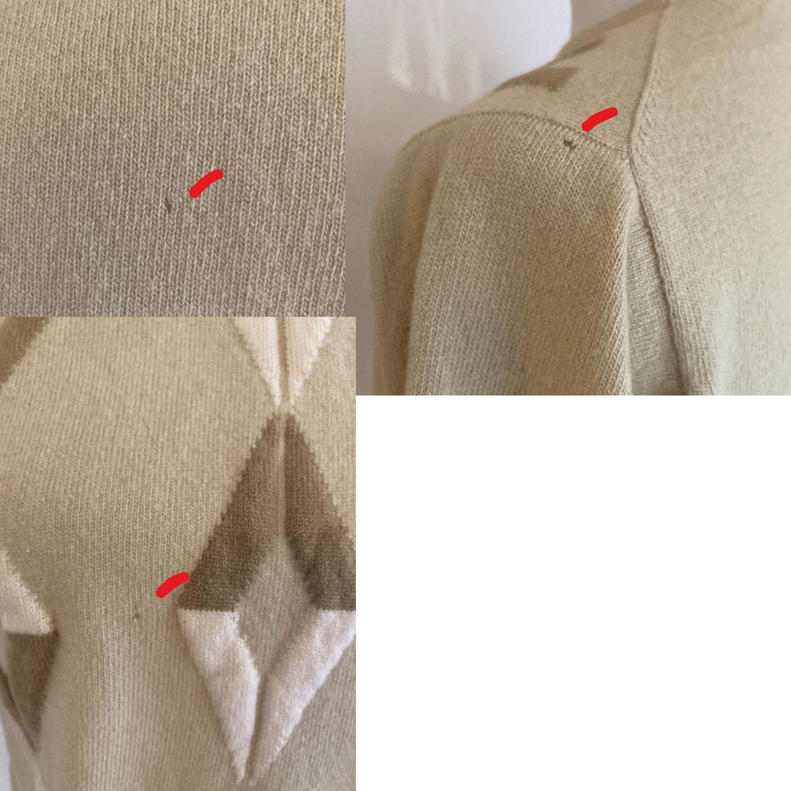 Vintage Rare 1970s Vintage Diamond Sweater, Small Size S / US 4 / IT 40 - 6 Thumbnail