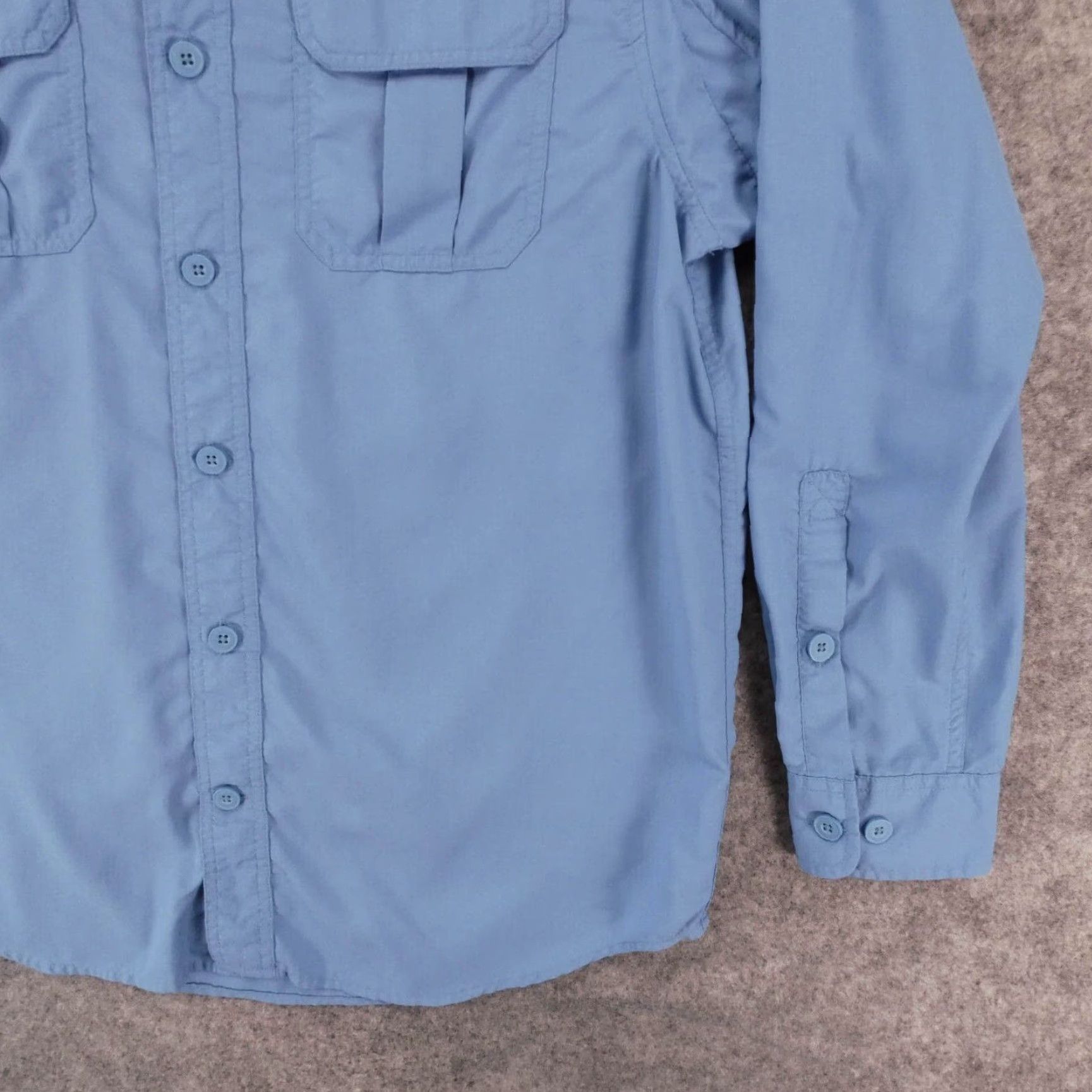 CO Duluth Trading Co Shirt Men Medium Long Sleeve Button Up Blue Lightweight Vented Size US M / EU 48-50 / 2 - 6 Thumbnail