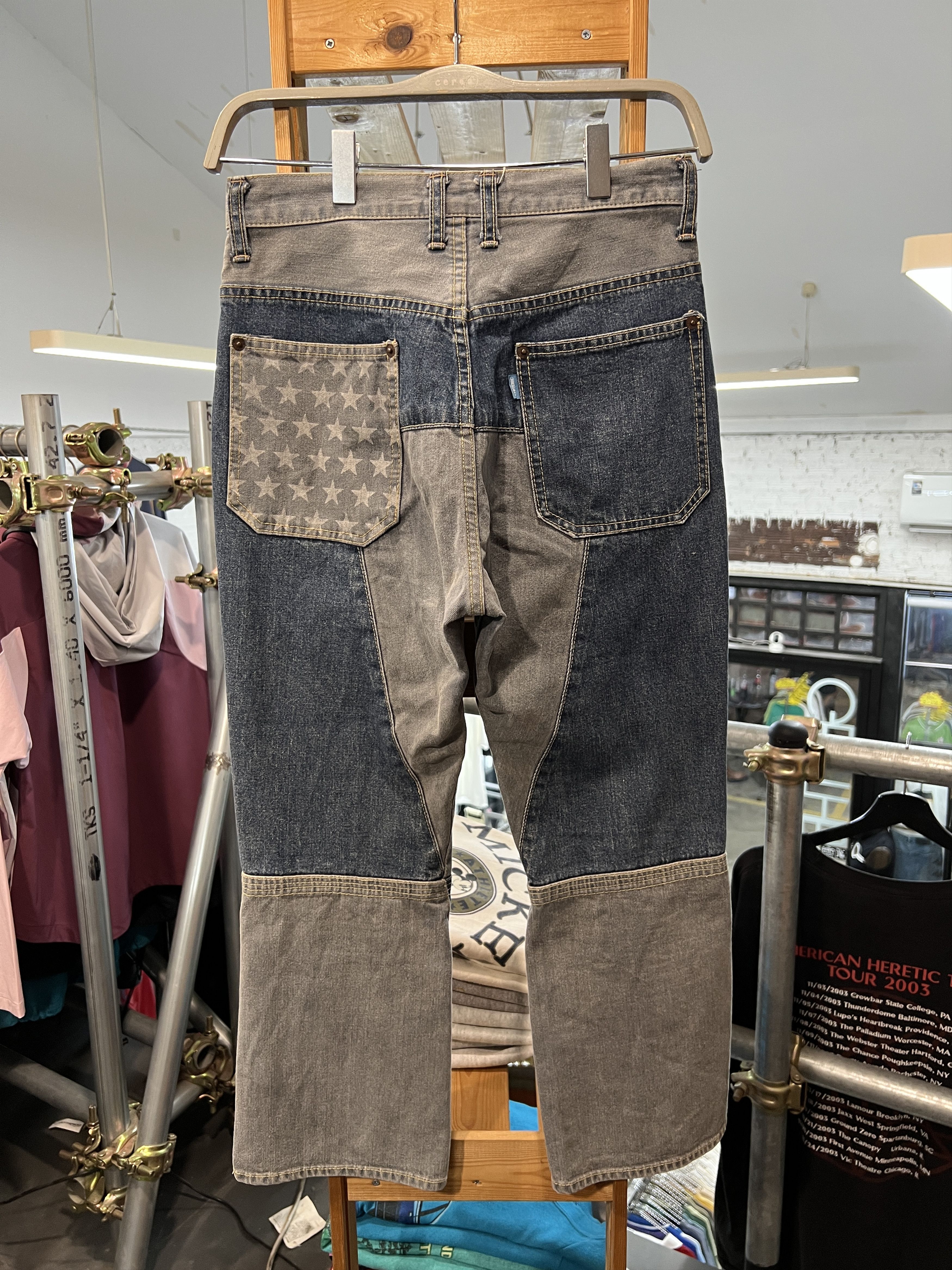 Hysteric Glamour Vintage HYSTERIC GLAMOUR Patch Work Flared Denim GTMP379 Size 26" / US 2 / IT 38 - 8 Thumbnail