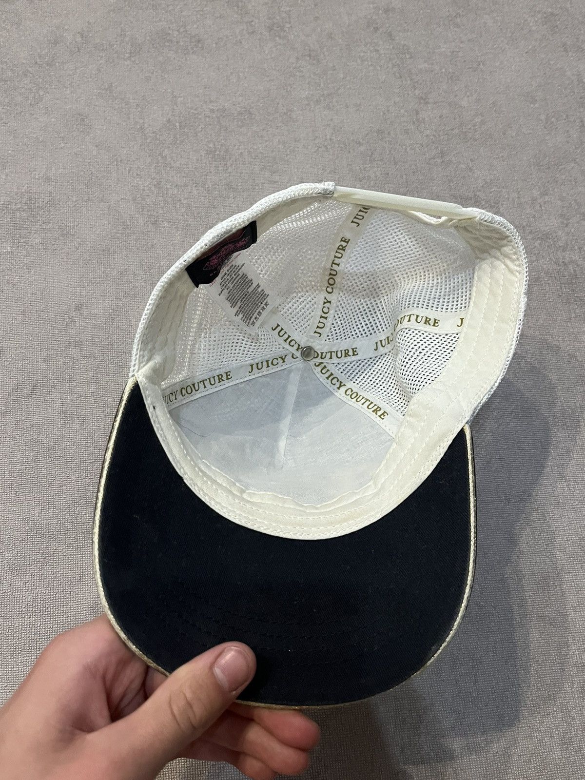 Juicy Couture Juice Couture Cap Hats Black / White Size ONE SIZE - 5 Thumbnail