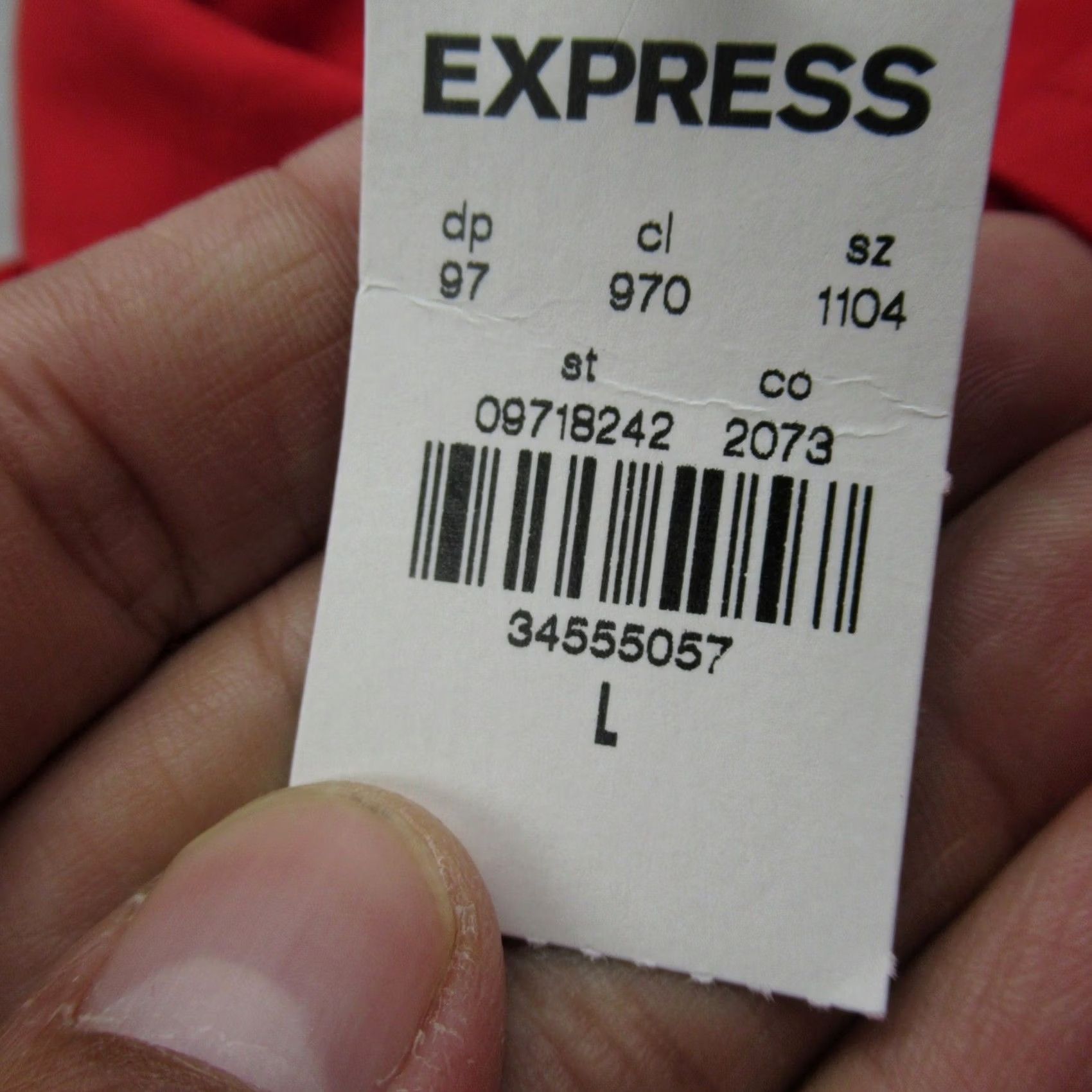 Express VINTAGE? No - Express Shirt Womens Large Red Button-Up Long Sleeve Casual NEW Size L / US 10 / IT 46 - 4 Thumbnail