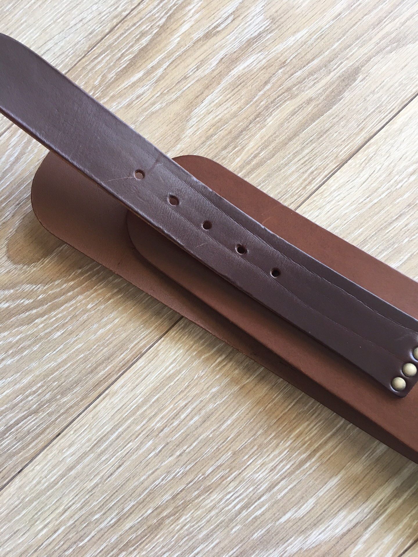 Dolce & Gabbana DG Runway Brown Leather Belt Size ONE SIZE - 8 Thumbnail