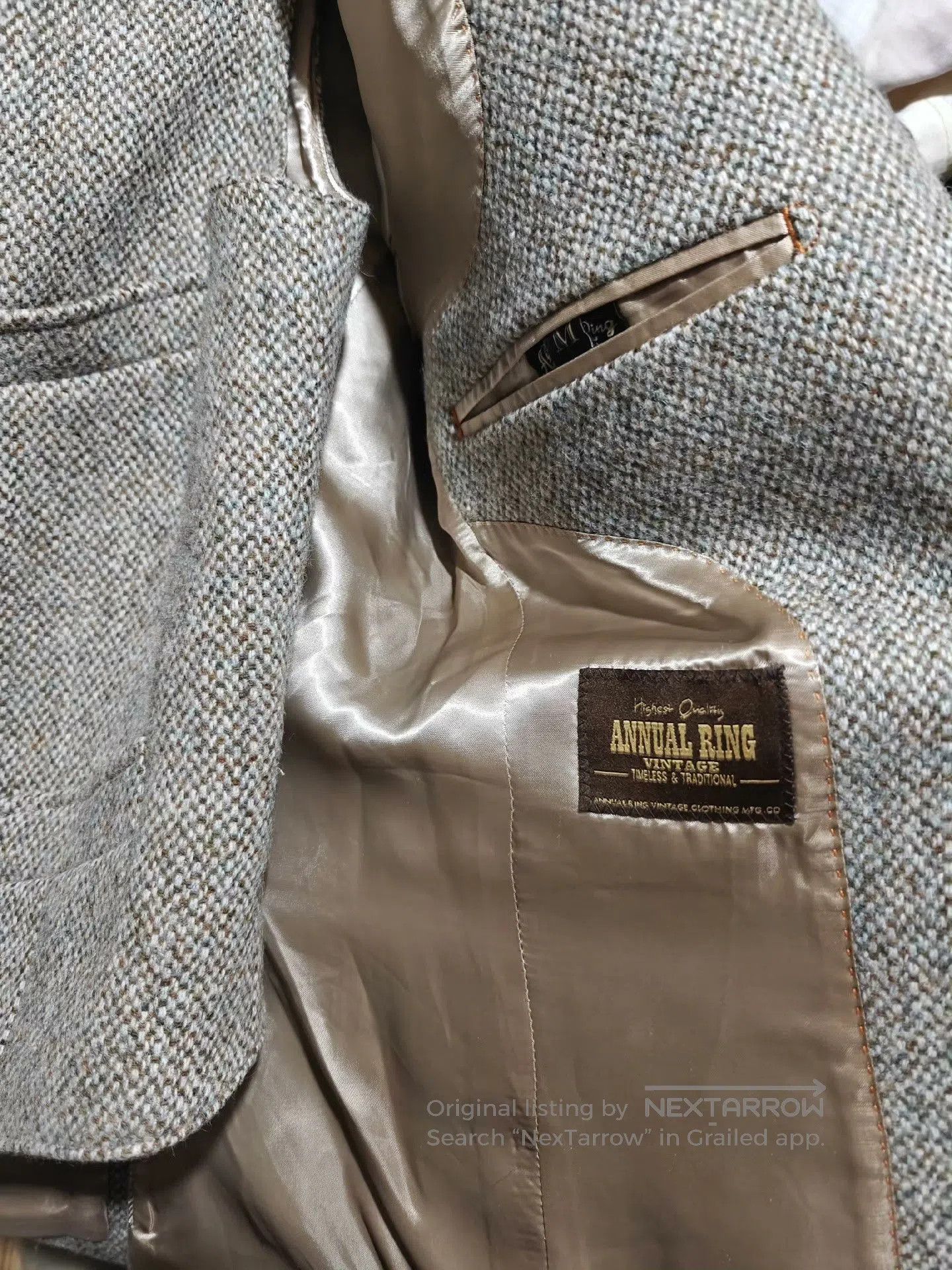 Woolrich Woolen Mills AnnualRing Vintage Tweed Wool Blazer. Size US M / EU 48-50 / 2 - 5 Thumbnail