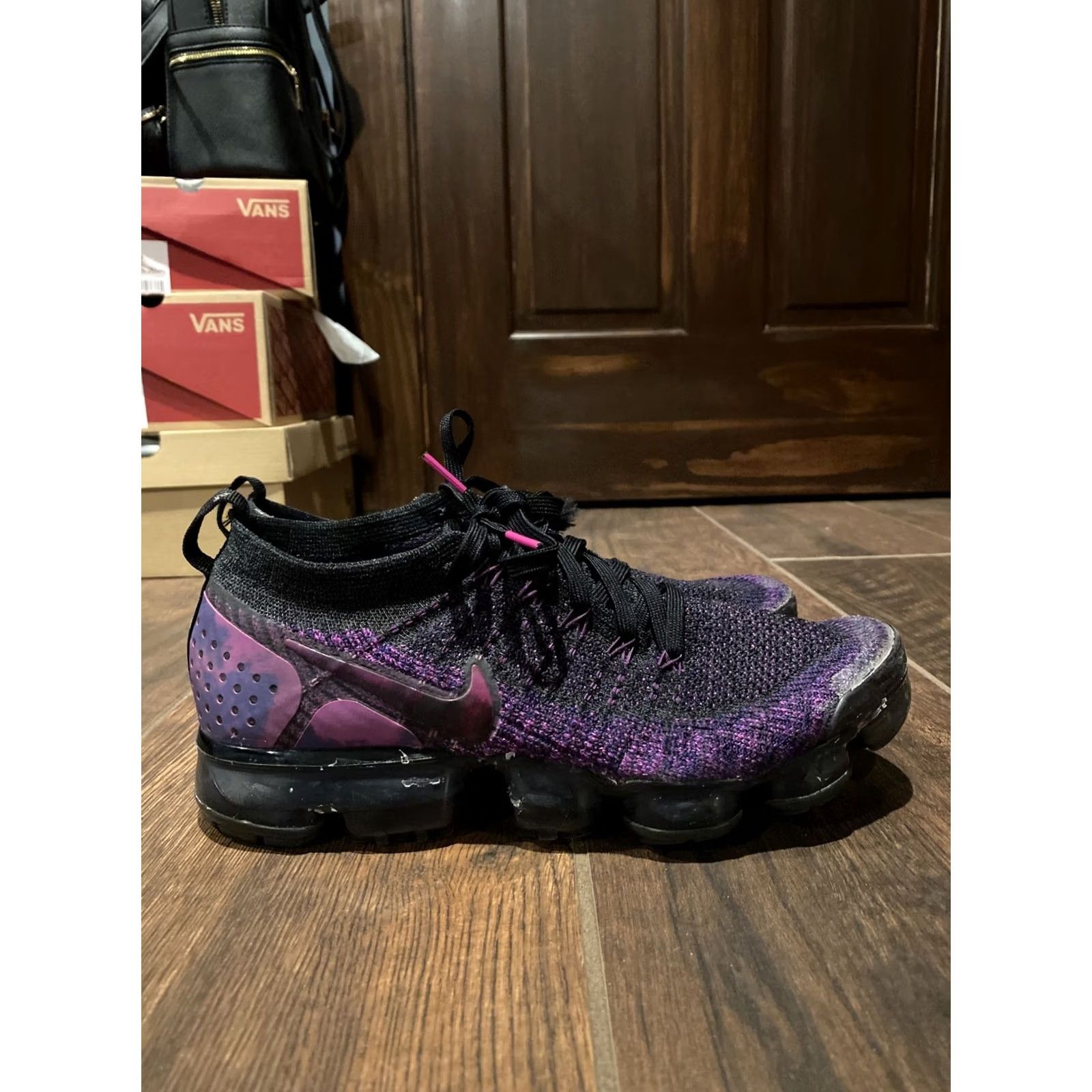 Nike Nike Mens VaporMax Vapormax 2 Midnight Purple Size 9 942842-013 2018 Vapormax Sneaker Mens Purple Shoes Good Used Condition Size US 9 / EU 42 - 3 Thumbnail