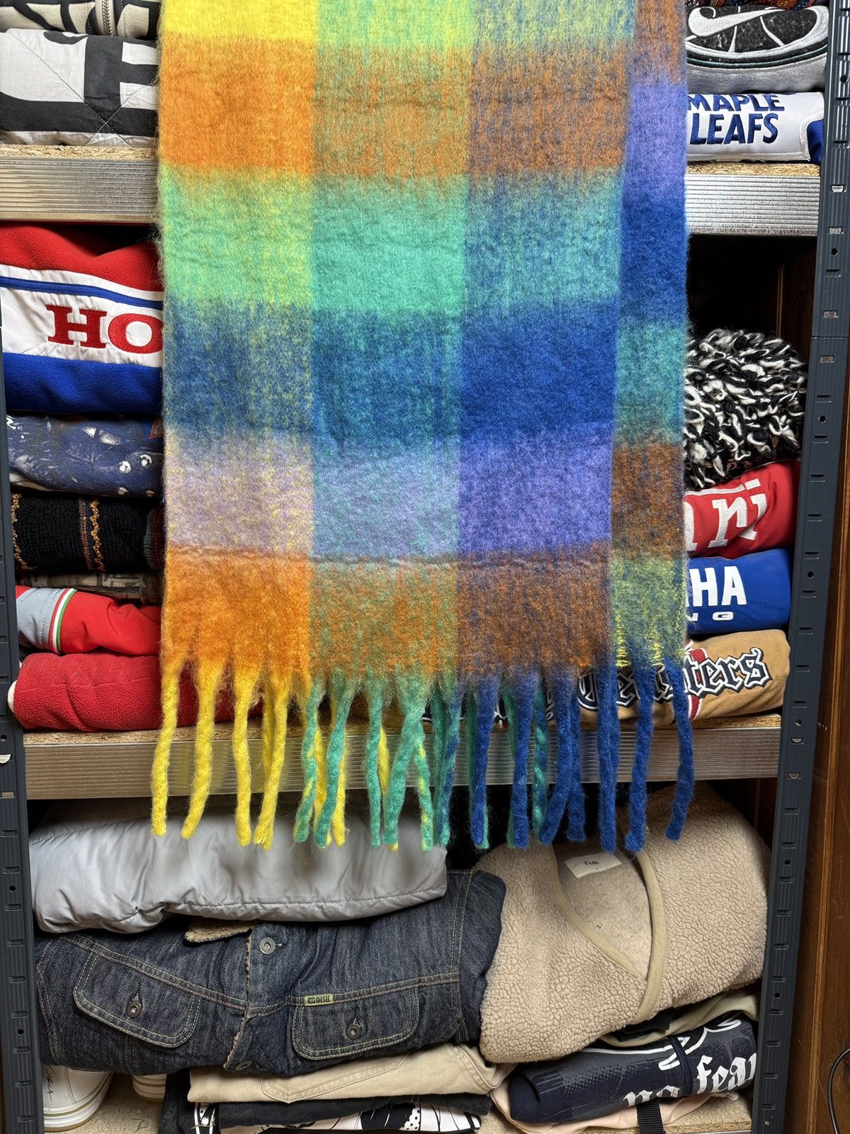 Acne Studios Acne Studios Big Logo Scarf Size ONE SIZE - 4 Thumbnail