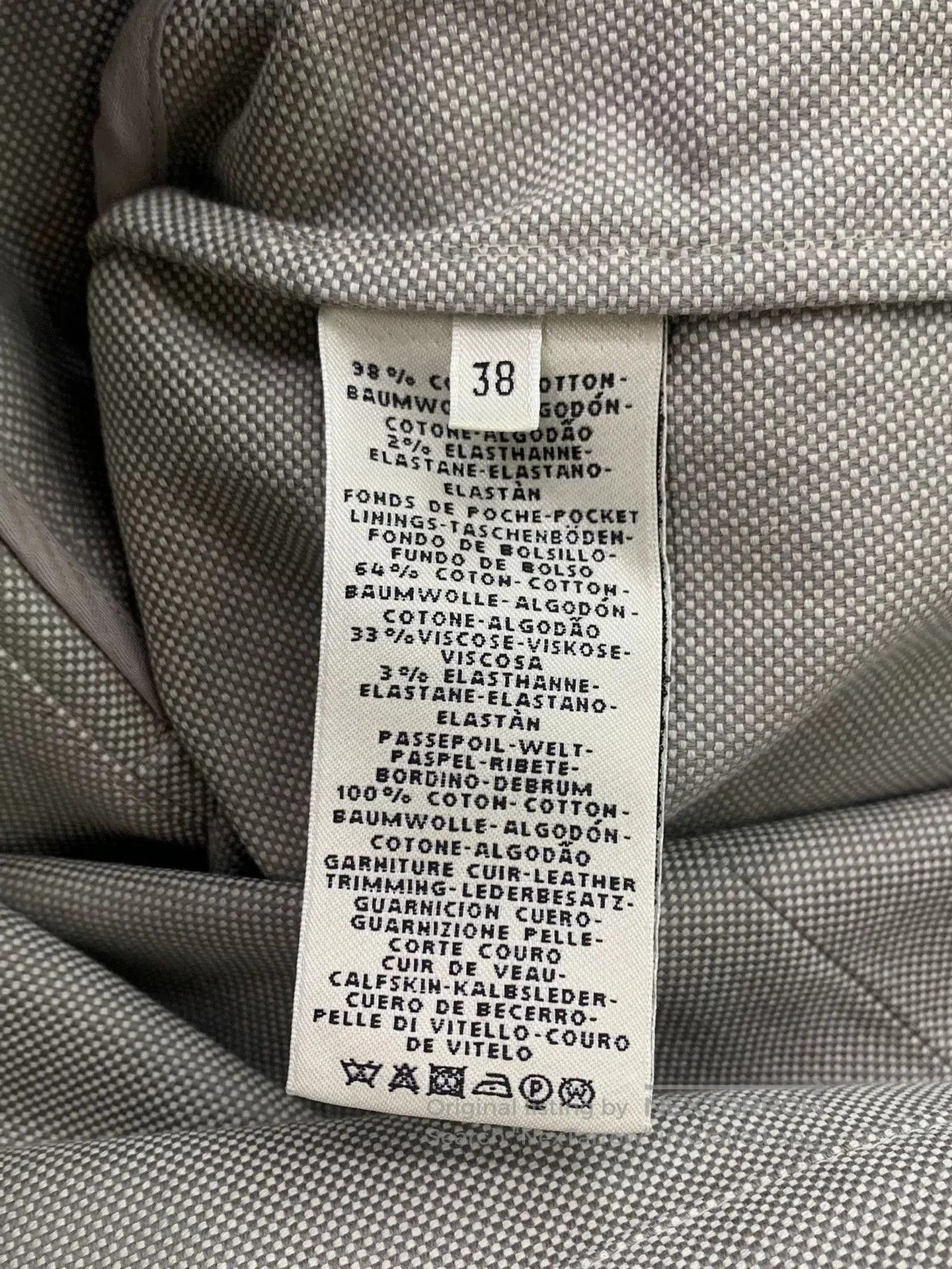 Hermes Hermes Gray Printed Denim Jacket. Size US M / EU 48-50 / 2 - 5 Thumbnail