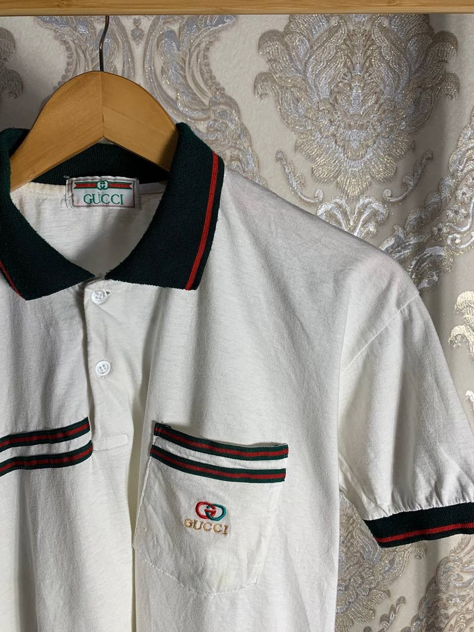 Vintage VERY RARE GUCCI RETRO ITALIAN DESIGNER POLOS LUXURY Y2K 90s Size US M / EU 48-50 / 2 - 2 Thumbnail