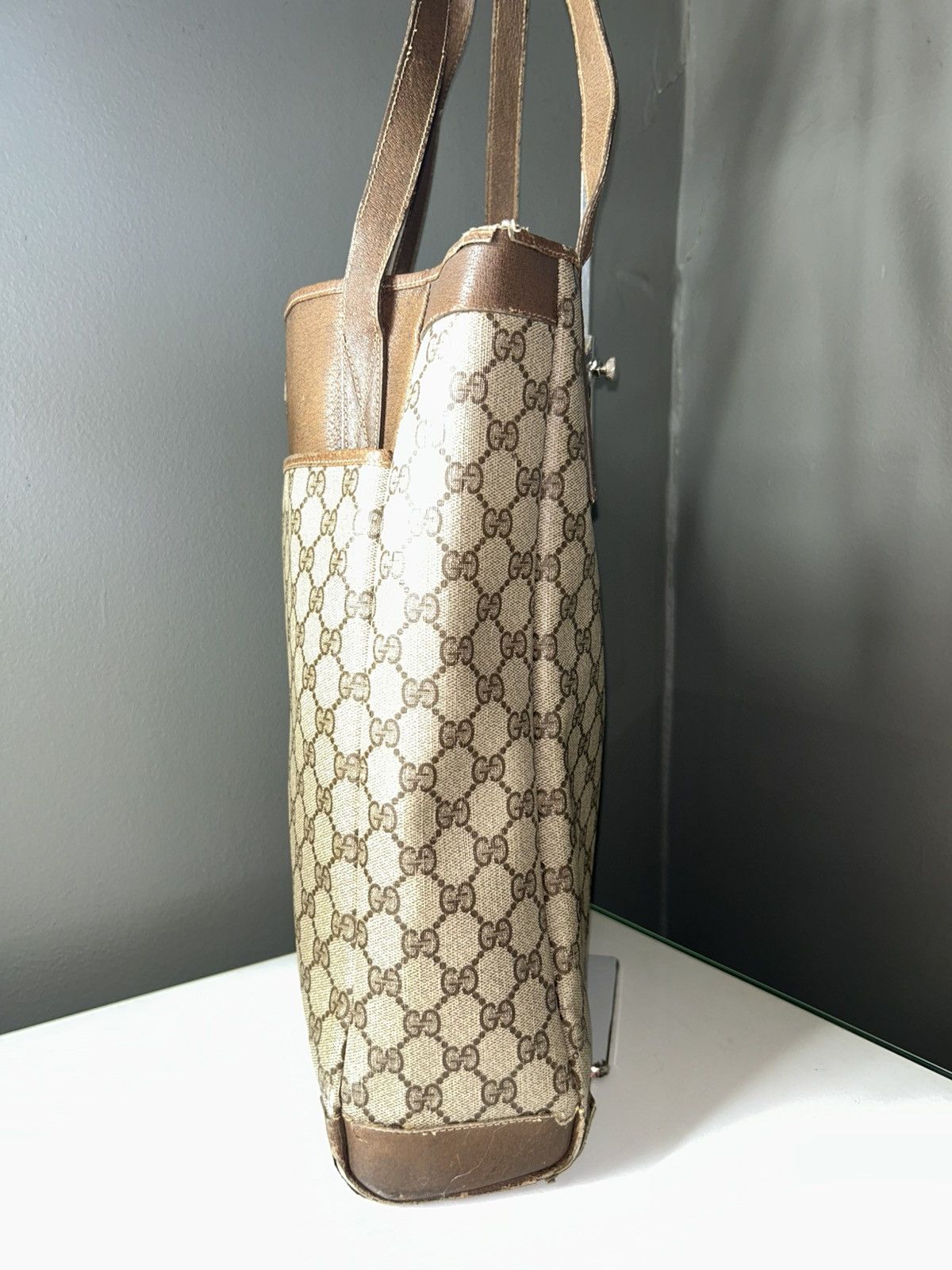 Gucci Vintage Gucci GG Supreme Tote Bag (project piece) Size ONE SIZE - 10 Thumbnail