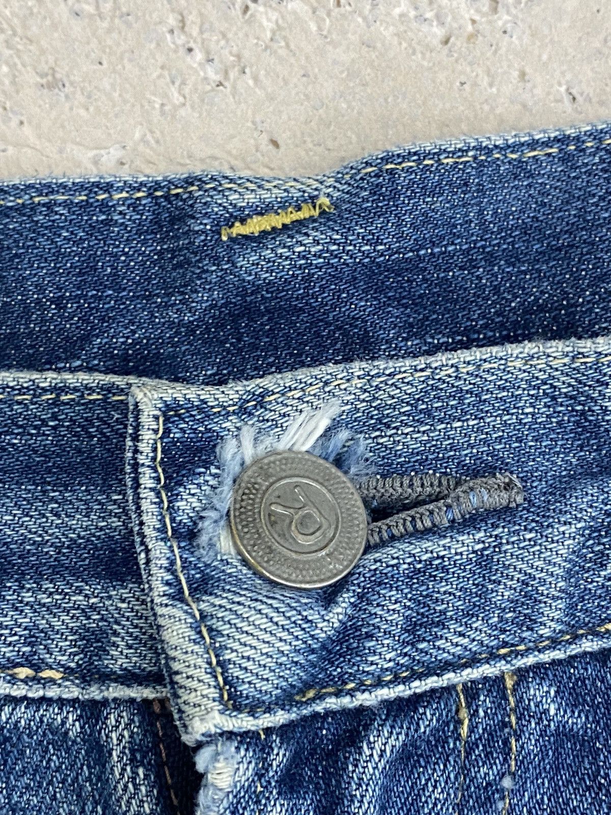 45rpm × Japanese Brand Vintage 45 RPM Archive Japan Jeans Light Mud Dirty Washed Size US 31 - 7 Thumbnail