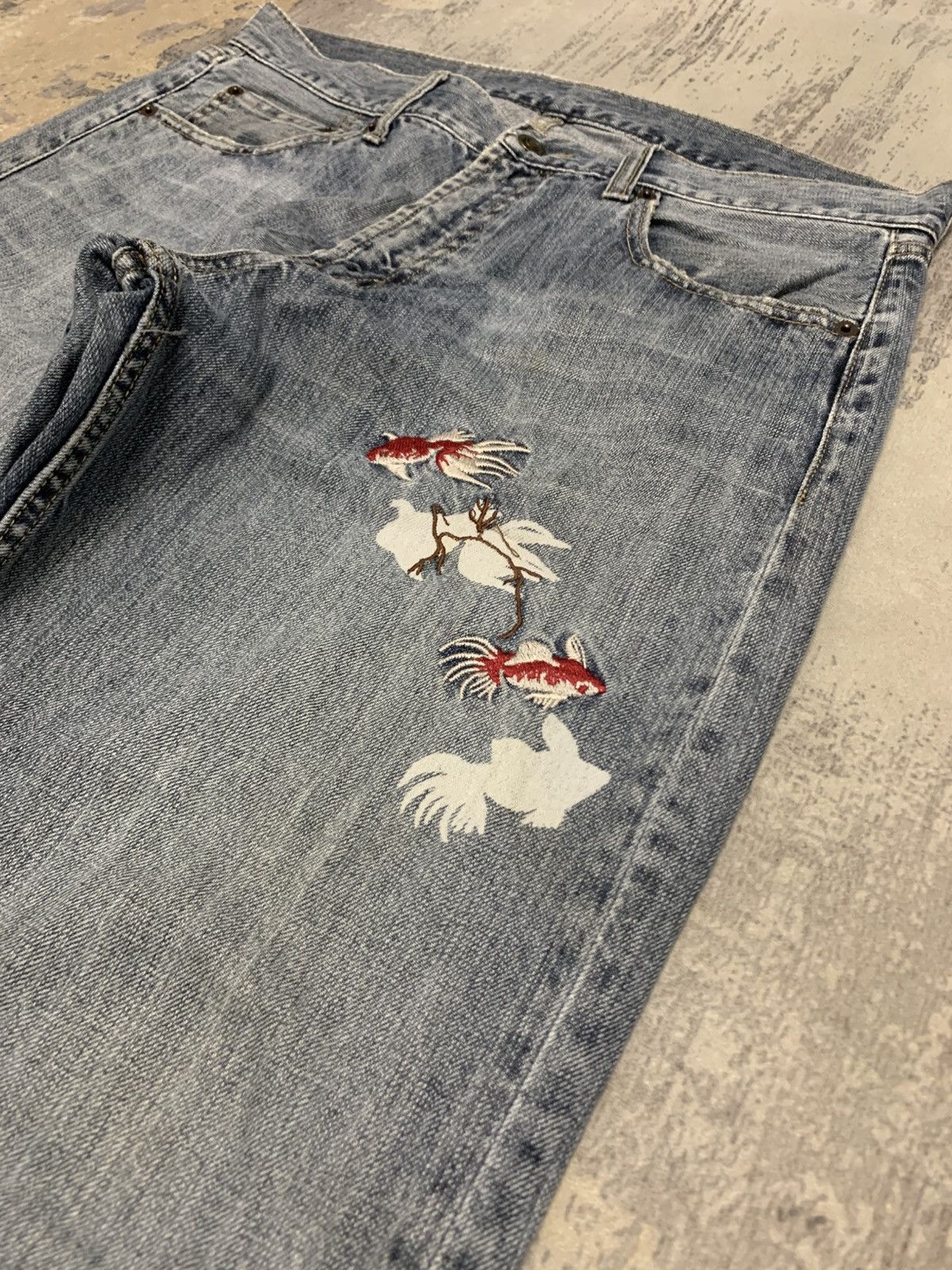 Japanese Brand Japanese Buden Koi sukajan jeans W34x32 Size US 34 / EU 50 - 3 Thumbnail