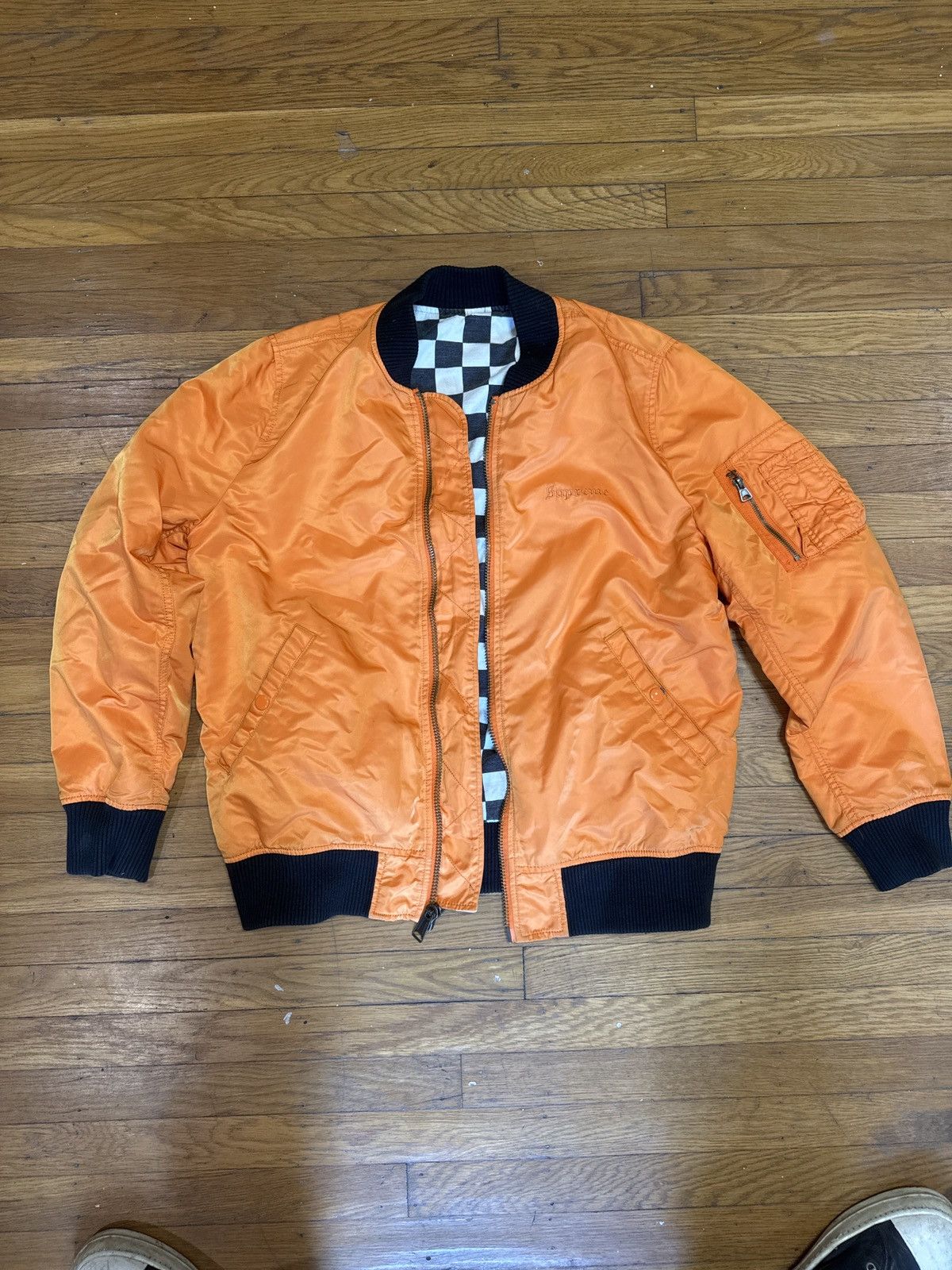 Supreme Supreme SS17 Reversible Zebra MA-1 Bomber Jacket NWT | Grailed