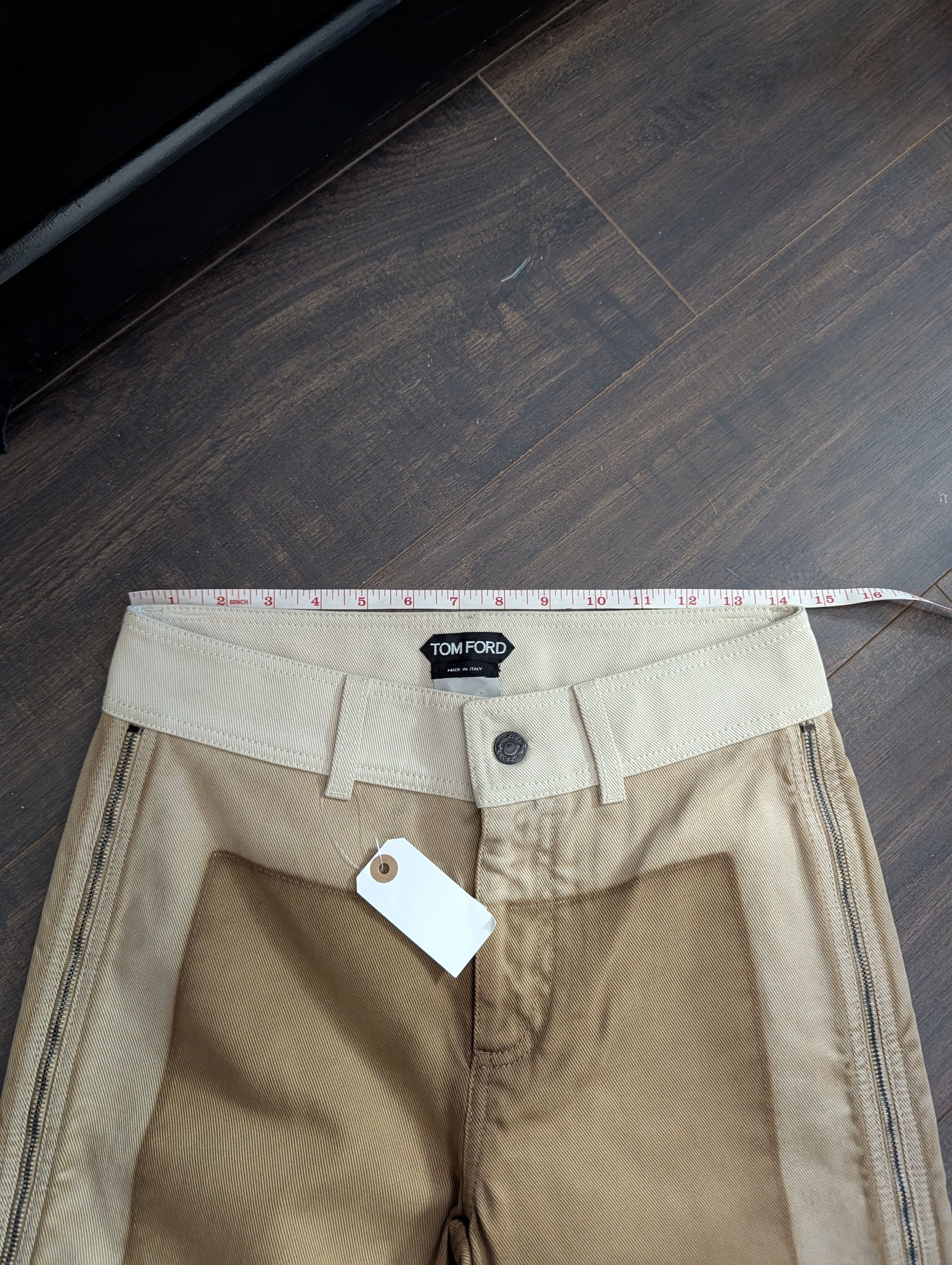 Tom Ford Trompe L'oeil sample handwritten cotton Italian jeans Size US 29 - 15 Thumbnail
