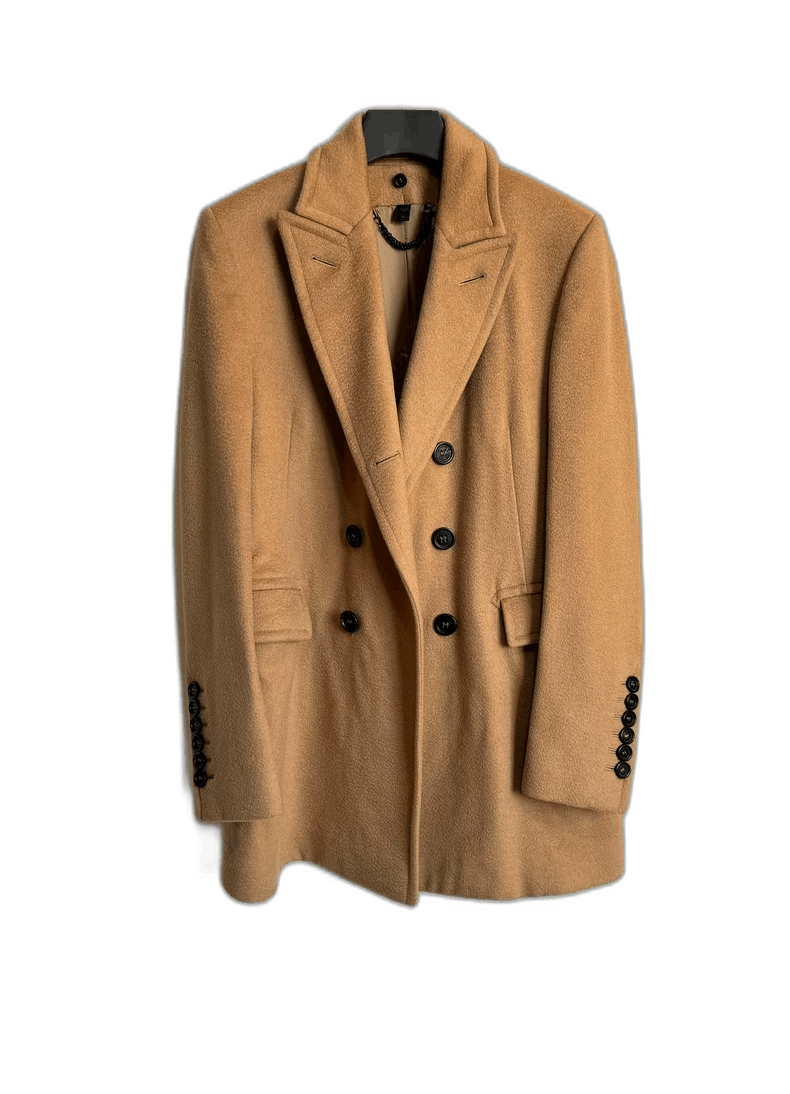 Burberry Burberry Prorsum Camel Double-Breasted Coat Size US S / EU 44-46 / 1 - 1 Thumbnail
