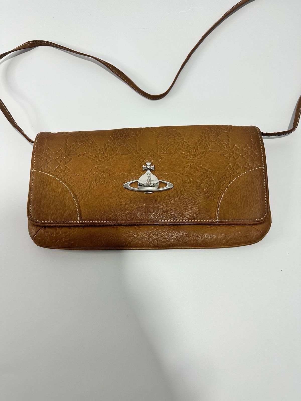 Vivienne Westwood Vivienne Westwood Brown Leather Crossbody Bag Size ONE SIZE - 3 Thumbnail
