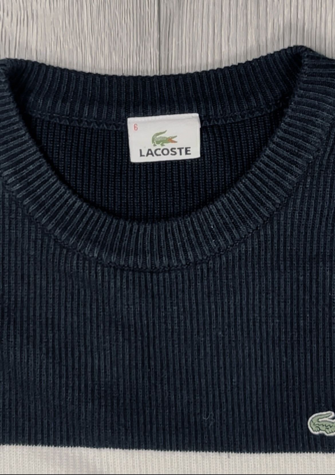 Lacoste × Polo Ralph Lauren × Vintage Vintage Lacoste Sweater Size US M / EU 48-50 / 2 - 2 Thumbnail