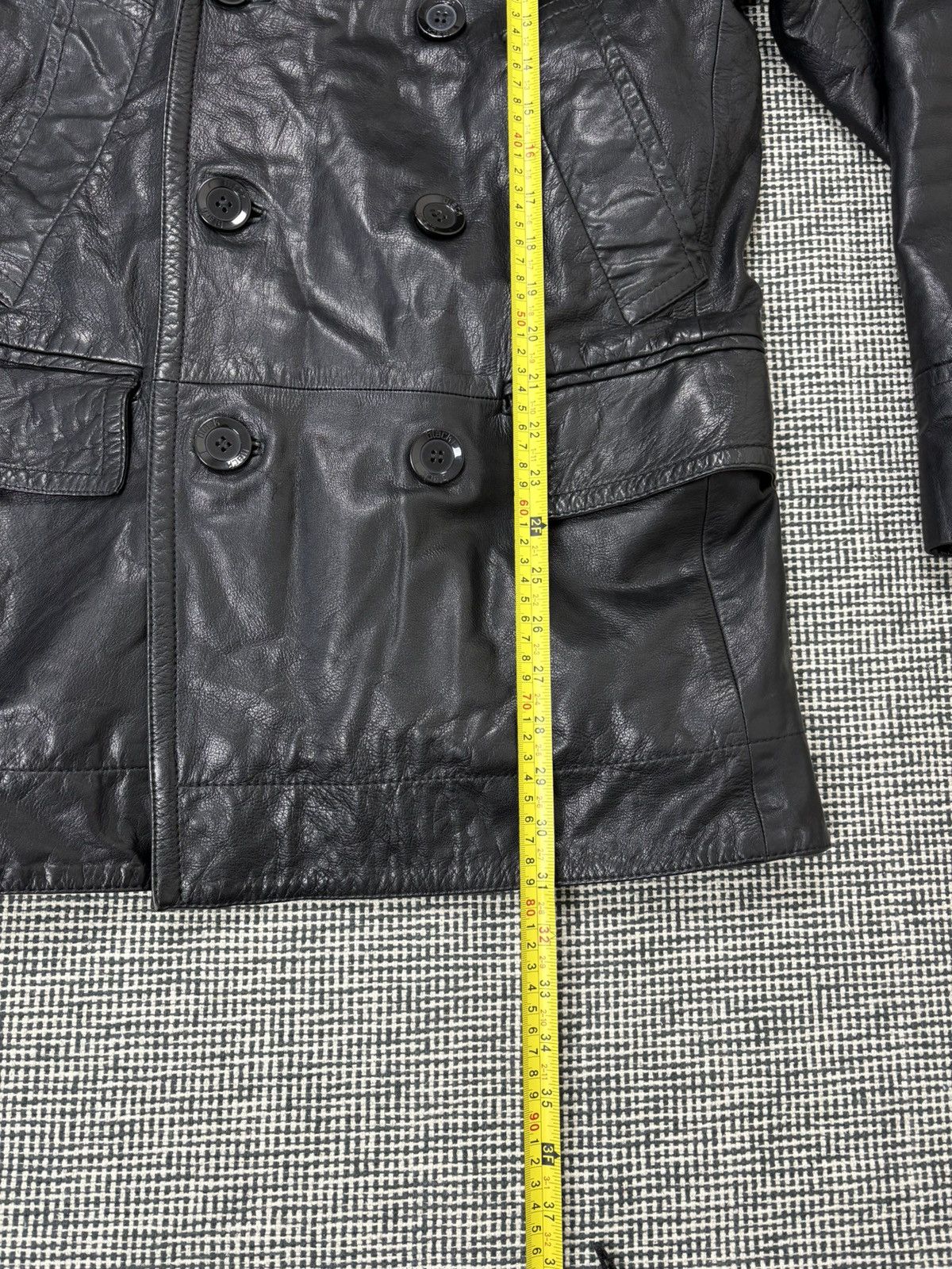 Other Top quality leather avant garde double breasted coat dark Size US M / EU 48-50 / 2 - 6 Thumbnail