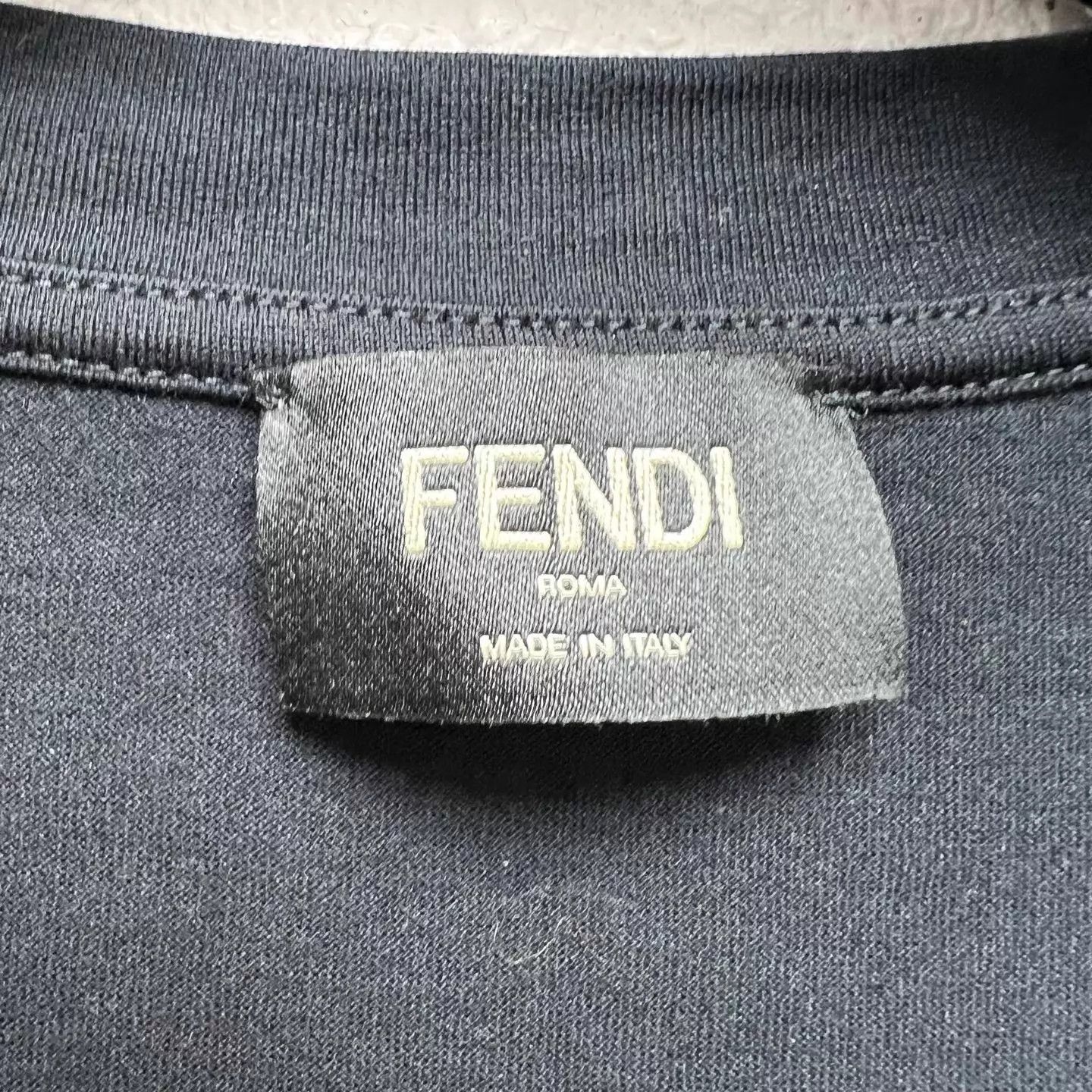 Fendi FENDI FF Logo Print Short Sleeve T-Shirt Size US L / EU 52-54 / 3 - 3 Thumbnail
