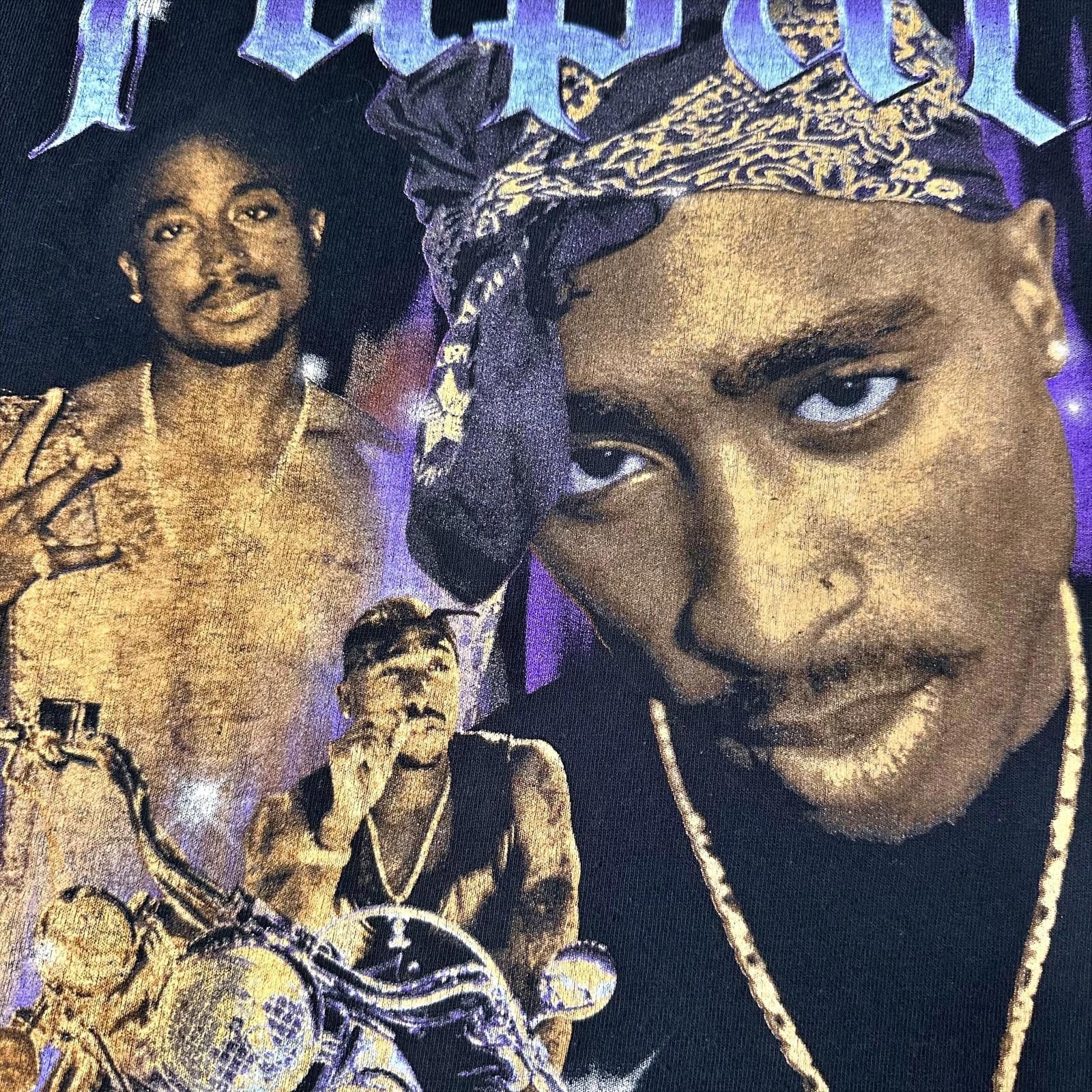 Rap Tees Tupac Shakur All Eyez On Me Graphic T-Shirt Black Unisex S Size US S / EU 44-46 / 1 - 5 Thumbnail