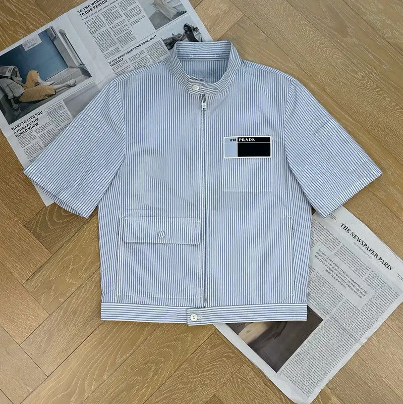 Prada Prada Light Blue Men’s Shirt Size US S / EU 44-46 / 1 - 1 Thumbnail