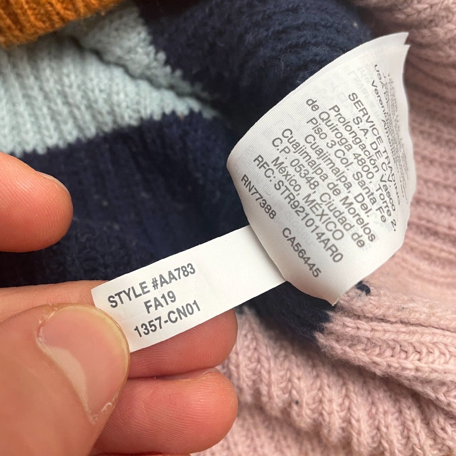 Madewell Madewell Pullover Sweater Womens M Multicolor Striped Crew Neck Knit Casual Knitwear All Seasons, Breathable, Stretch Womens Mens style Size M / US 6-8 / IT 42-44 - 7 Thumbnail