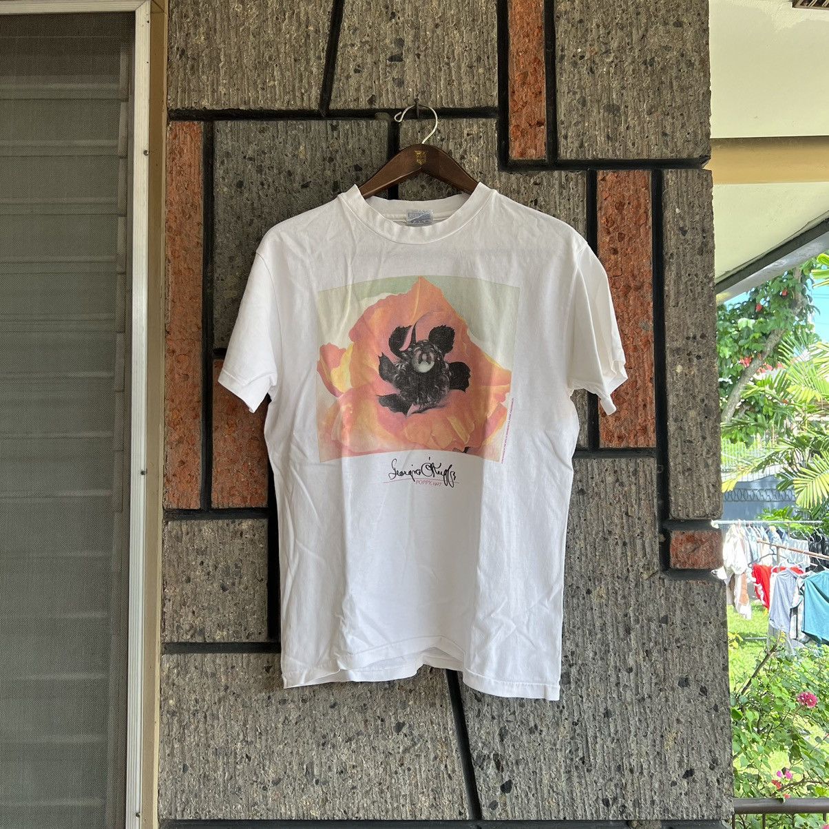 Vintage VTG 1998 Georgia O'Keeffe Poppy Art Tee Shirt Haring Picasso Size US M / EU 48-50 / 2 - 2 Thumbnail