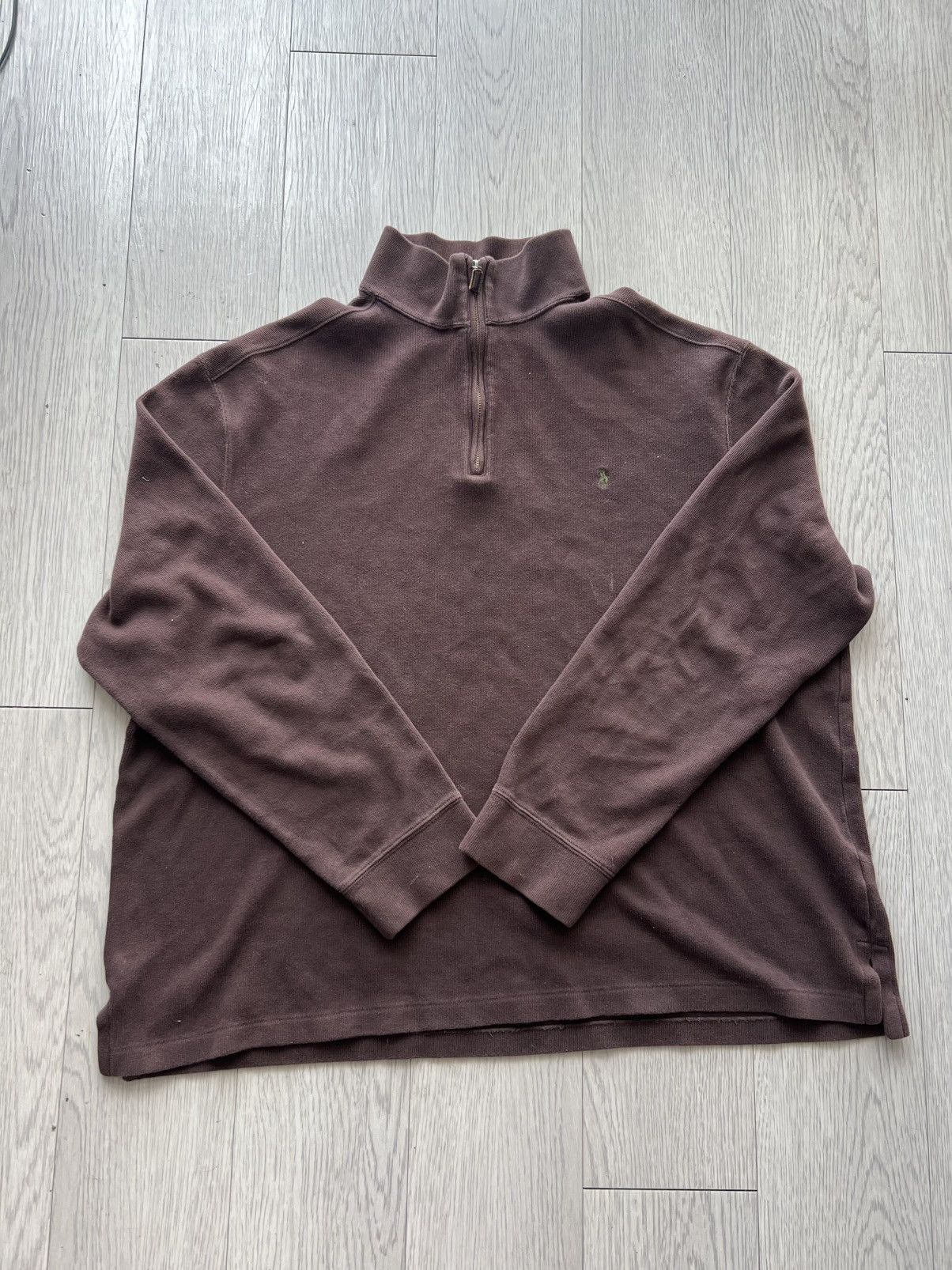 Polo Ralph Lauren Polo Ralph Lauren Brown Quarter Zip Size US XL / EU 56 / 4 - 1 Thumbnail