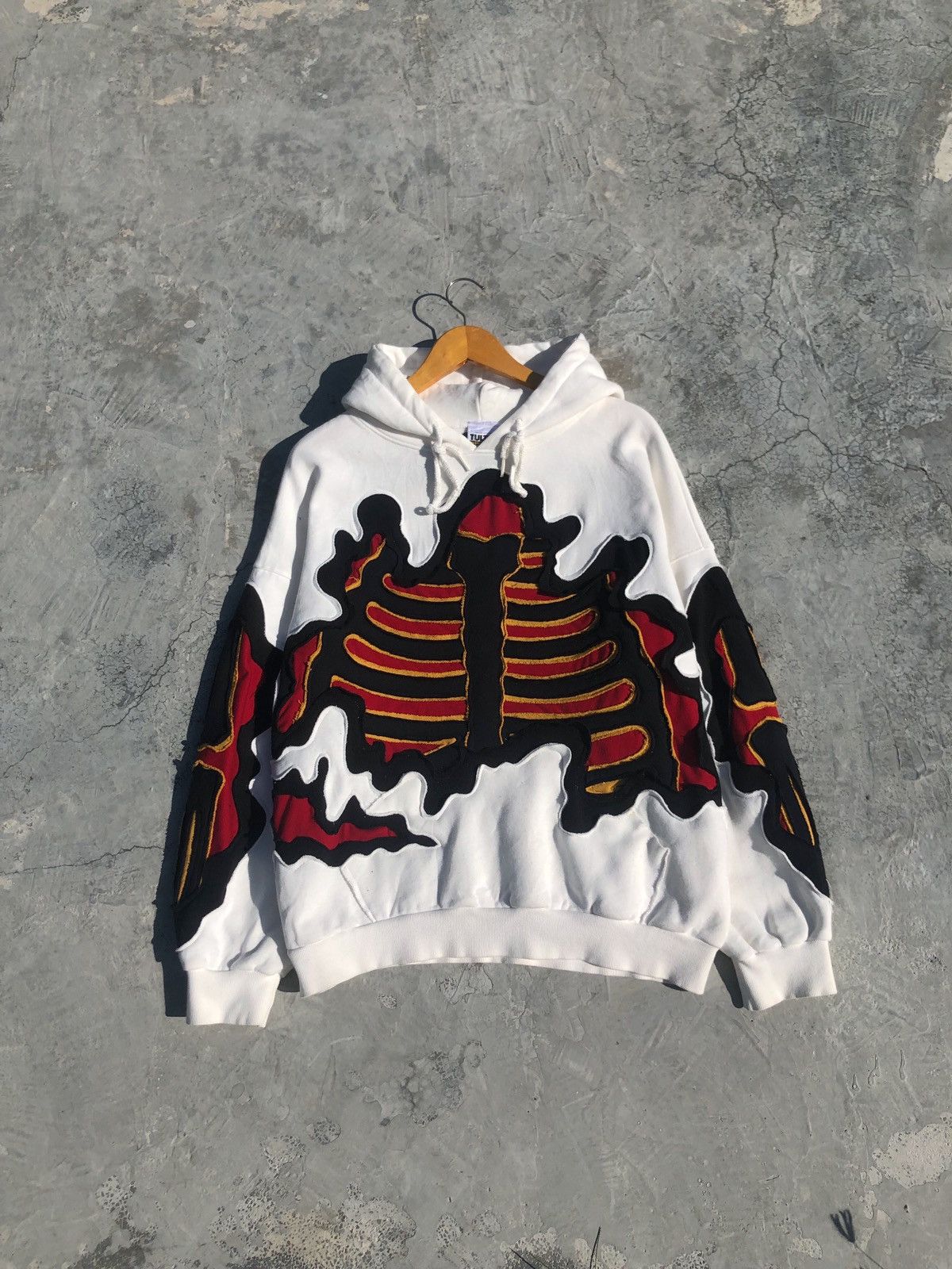 Designer × Japanese Brand × Vintage REWORKED METALLICA SKELETON HOODIE Size US L / EU 52-54 / 3 - 2 Thumbnail