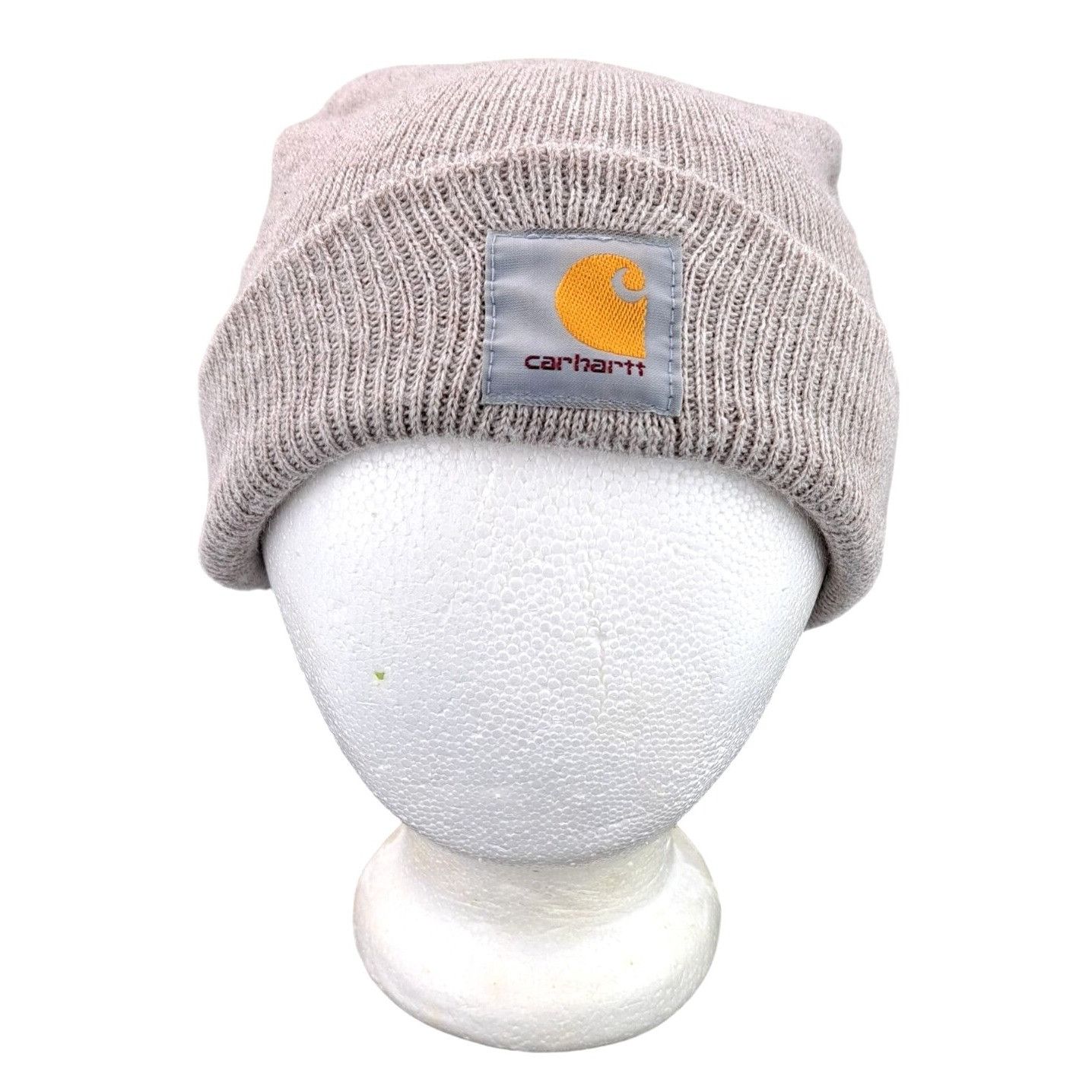 Carhartt Carhartt Acrylic Knit Beanie Tan Beige Gray Unisex Hat Cuff Size ONE SIZE - 2 Thumbnail