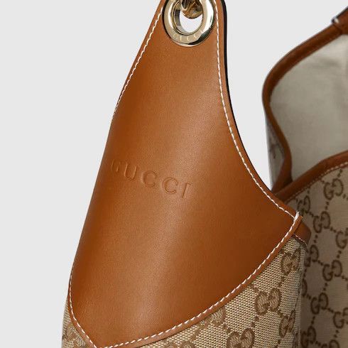 Gucci o1la5ras0526 Size: OS / B Maxi Shoulder Bag in Beige/Brown Size ONE SIZE - 5 Thumbnail