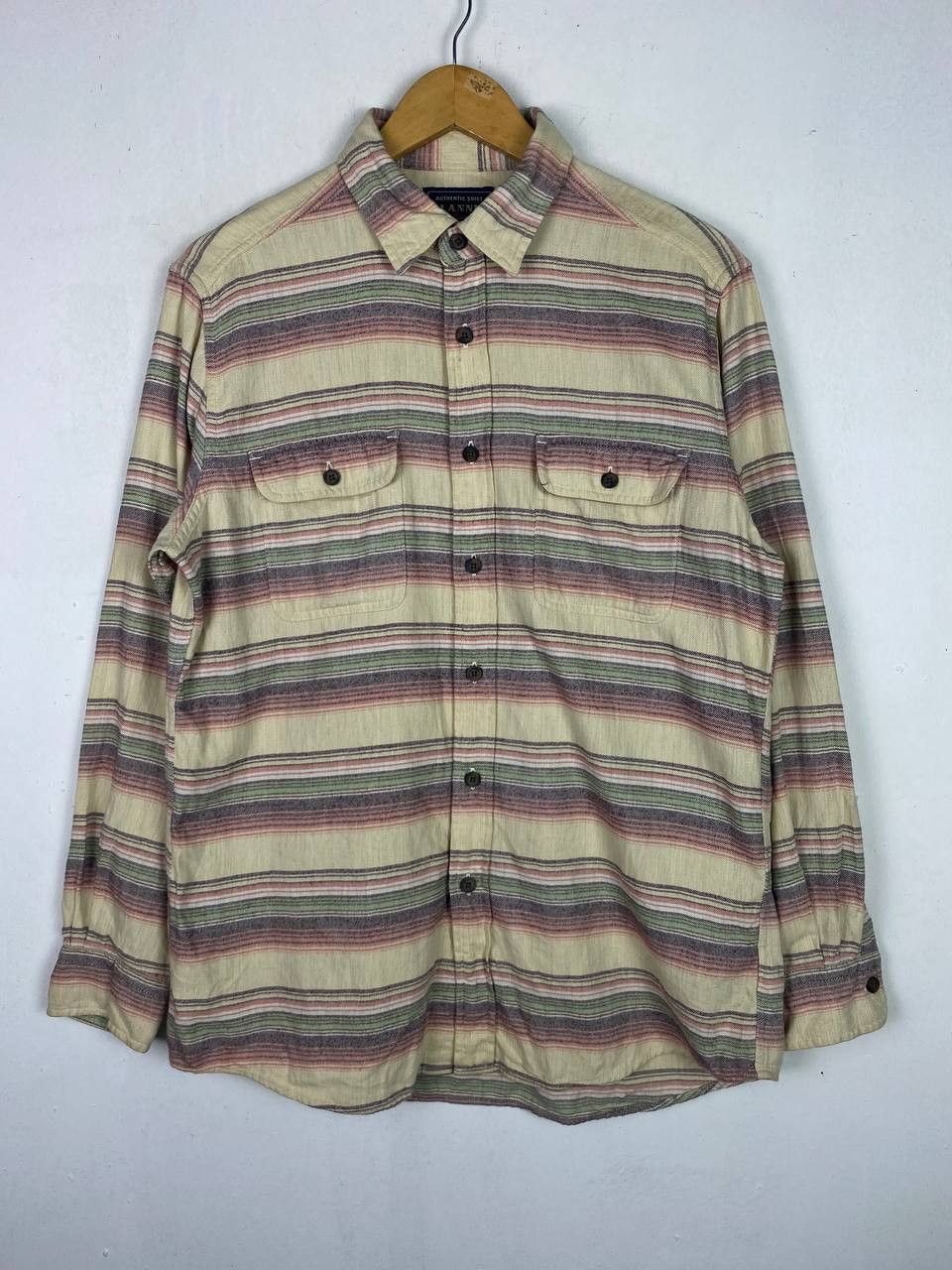 Flannel uniqlo striped flannel shirt nice design Size US L / EU 52-54 / 3 - 1 Thumbnail