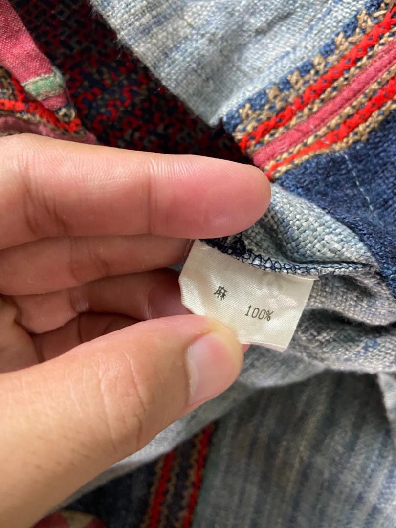 Japanese Brand SHUJRABANSHO Traditional Patchwork Top (204) Size US S / EU 44-46 / 1 - 4 Thumbnail