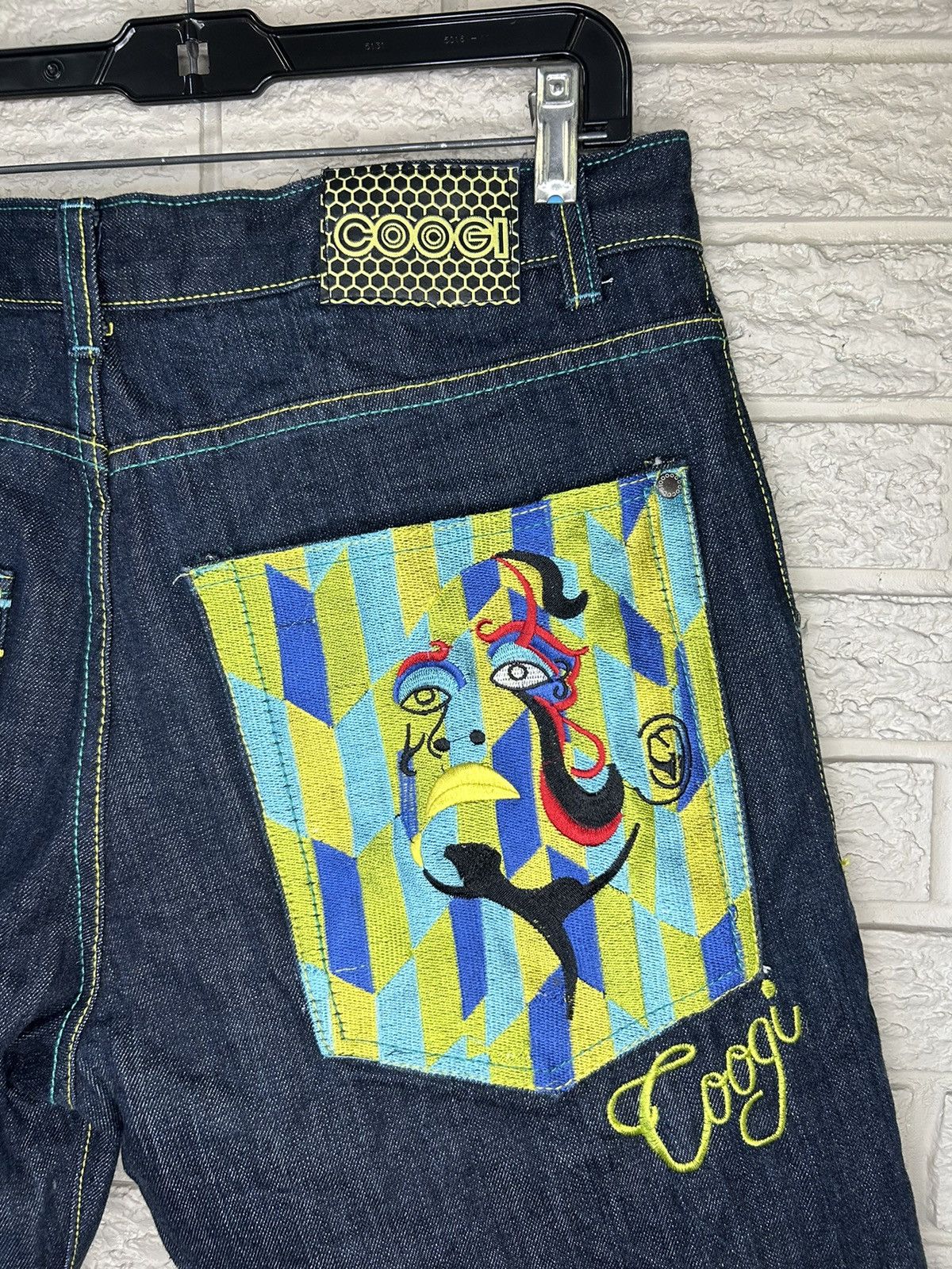 Coogi × Vintage Vintage Coogi Embroidered Baggy Denim Shorts Size US 35 - 2 Thumbnail