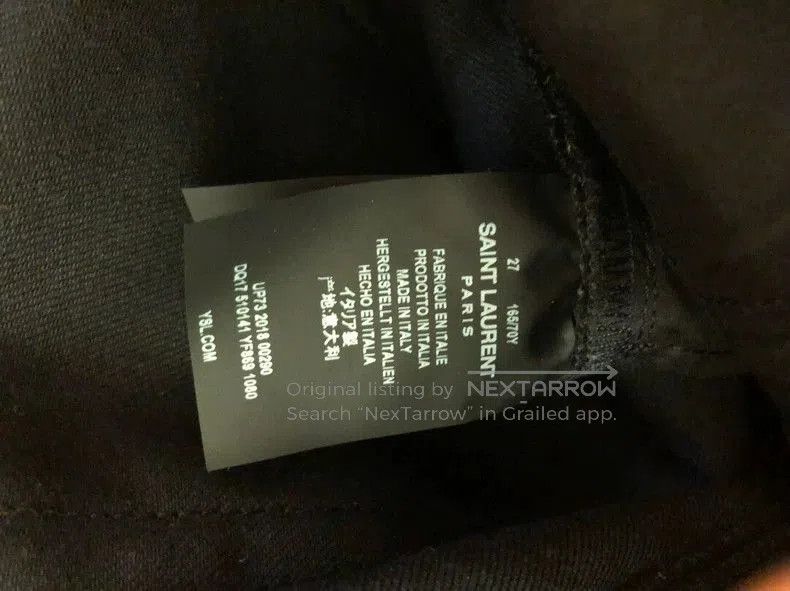 Other SLP Saint Laurent Black Denim Jeans. Size US 27 - 5 Thumbnail