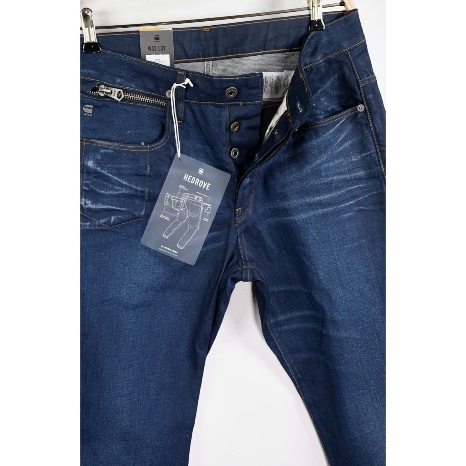 G-Star G-Star Raw Hedrove Tapered Itano Stretch Denim Jeans W32/L32 Mens Clothing Thompson Street? Size US 32 / EU 48 - 4 Thumbnail