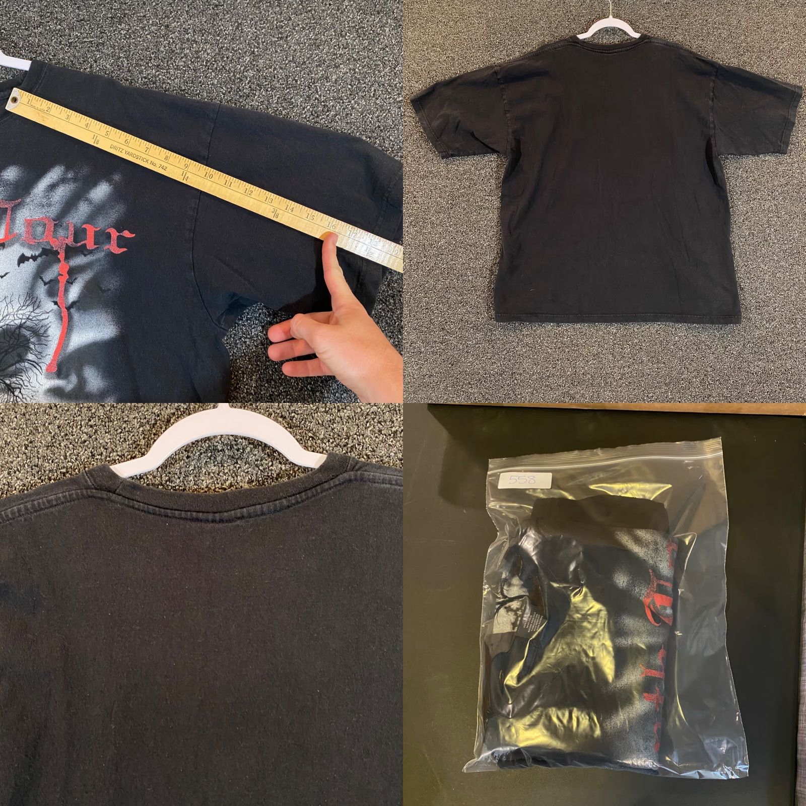 Vintage Death Tour Shirt Mens 2XL Black Band Tee Short Sleeve Metal Crow Skull Graphic Shirt Mens 2XL Black Band Tee Short Sleeve Metal Crow Skull Graphic Size US XXL / EU 58 / 5 - 8 Thumbnail