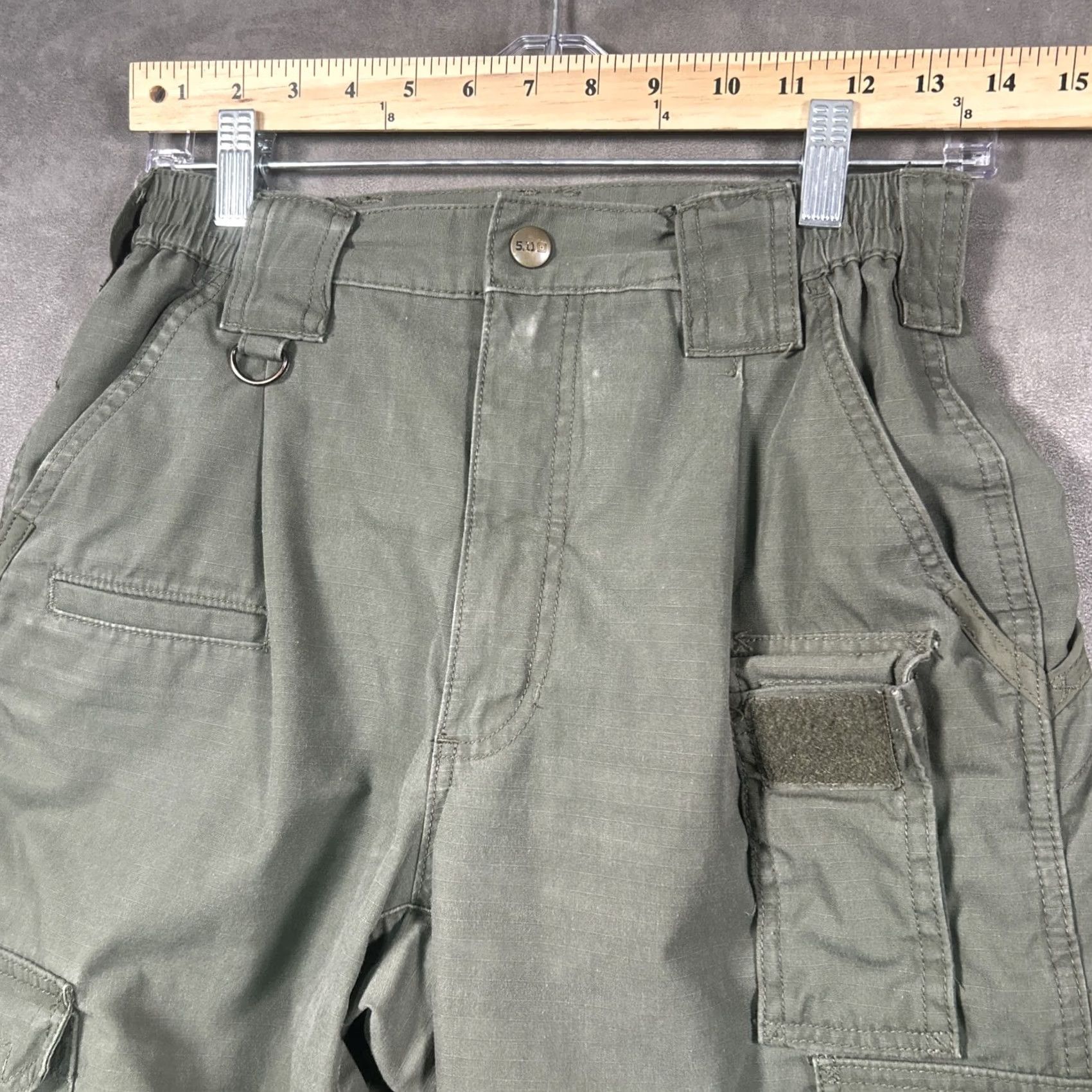Vintage 5.11 Tactical Mens Regular Fit Taclite Pro Ripstop Cargo Pants Green 28x32 Size US 28 / EU 44 - 3 Thumbnail