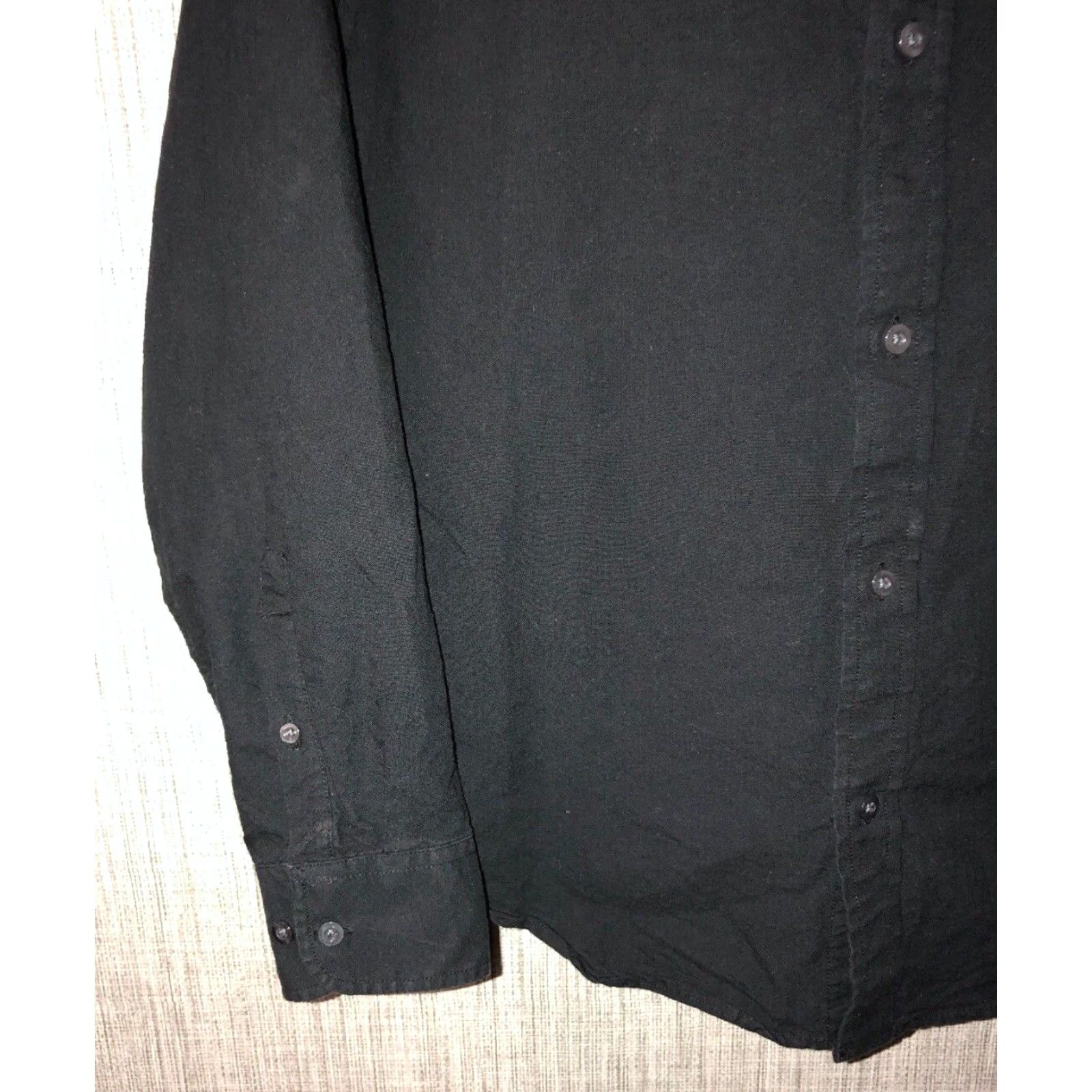 Robert Geller VINTAGE Robert Geller Five Four Mens Long Sleeve Button-Up Shirt Size L Black Clothing Size US L / EU 52-54 / 3 - 3 Thumbnail