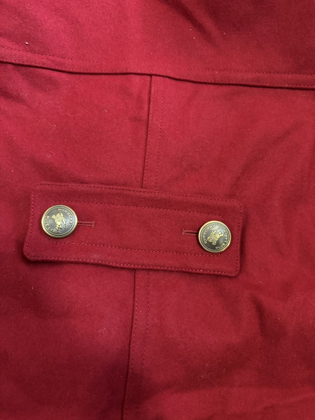 Burberry Burberry Blue Label Pea Coat Gold buttons Red Size XS / US 0-2 / IT 36-38 - 4 Thumbnail