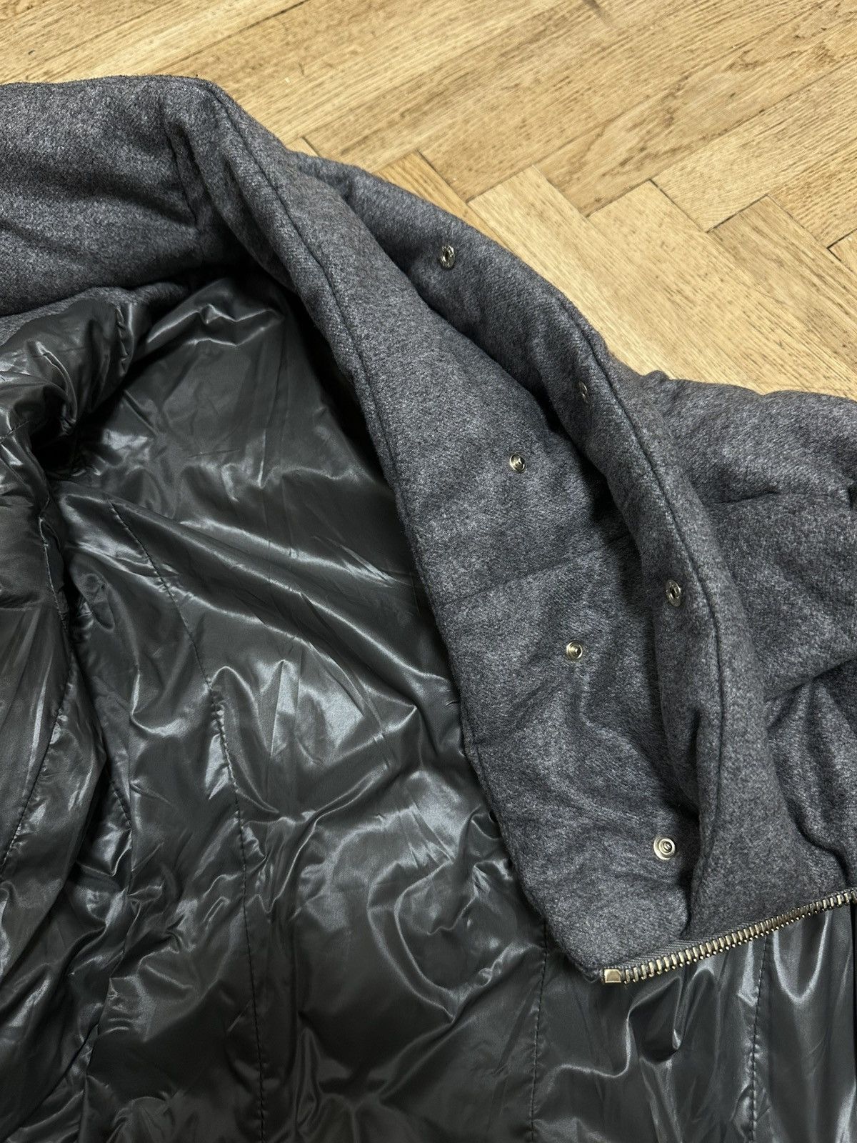 Herno Herno Women’s Down Jacket Coat 100% Wool Gray Italy Size S Size S / US 4 / IT 40 - 9 Thumbnail