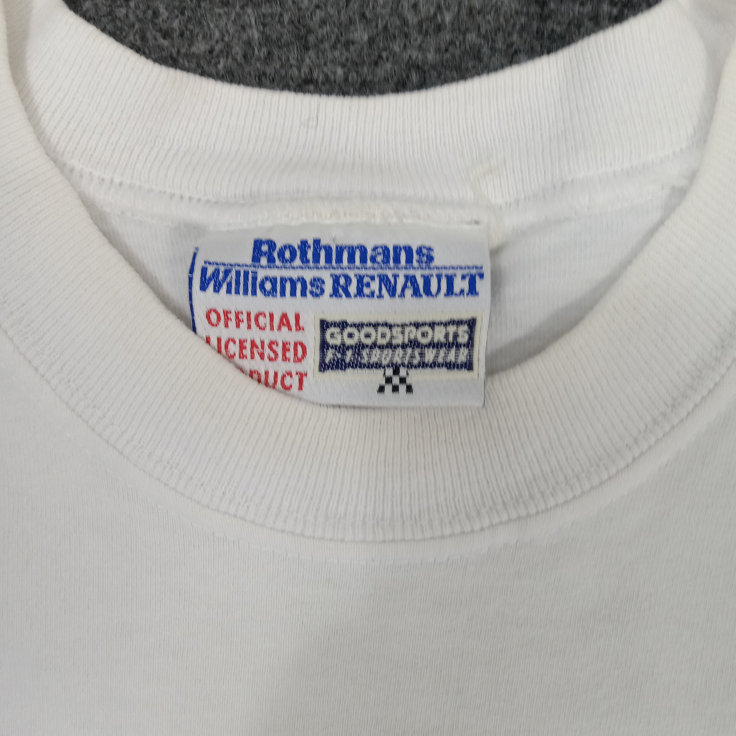 Vintage Rothmans Williams Renault Formula One Racing Tshirt Size US M / EU 48-50 / 2 - 3 Thumbnail