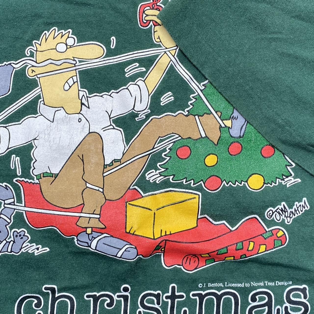 Other Vintage Novel Teez x Mr. Xmas Green Cartoon Tee Size XL Size US XL / EU 56 / 4 - 3 Thumbnail