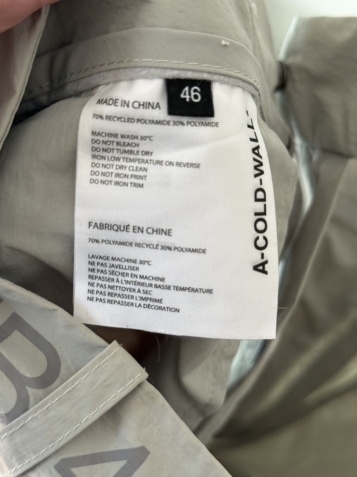 A-COLD-WALL* A-COLD-WALL* Technical Utility Pants – off-white biege Size US 30 / EU 46 - 4 Thumbnail