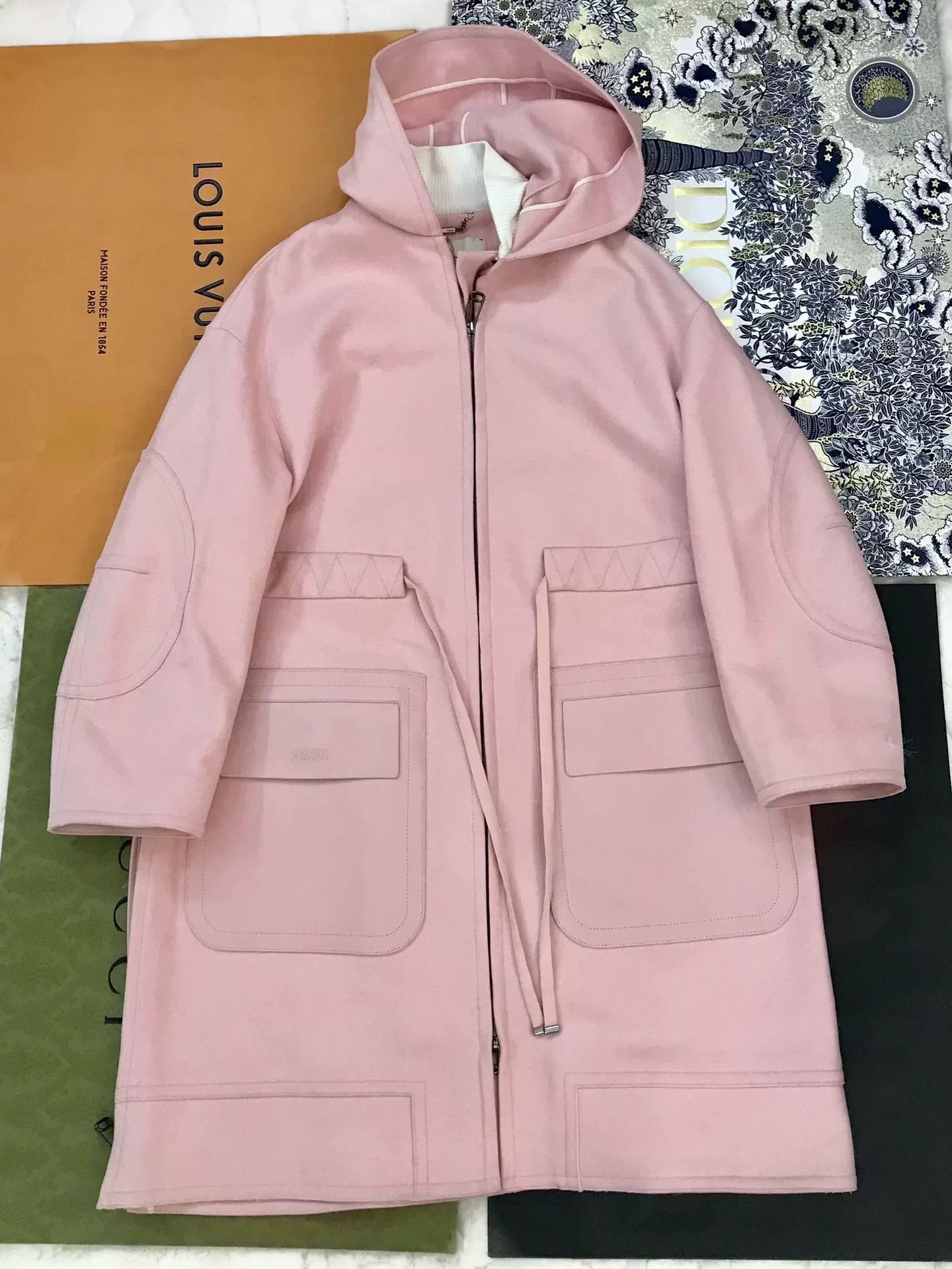 Fendi Fendi Wool Cashmere Coat Size S / US 4 / IT 40 - 1 Thumbnail