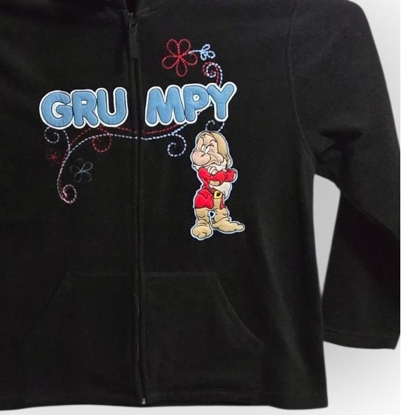 Disney Disney Grumpy Dwarf Black Fleece Pullover XL Size XL / US 12-14 / IT 48-50 - 7 Thumbnail